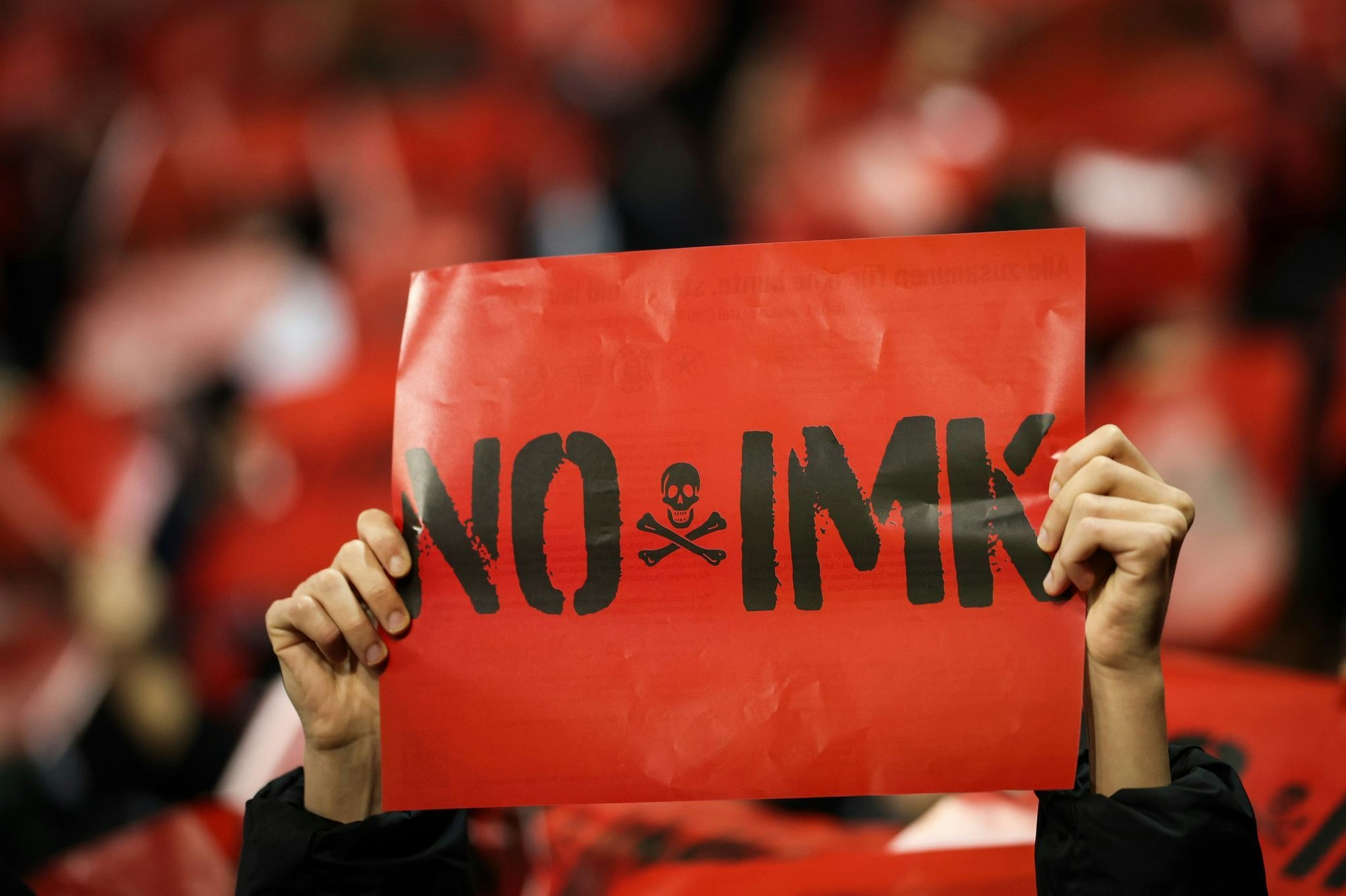 Fanproteste gegen die Innenministerkonferenz im Dezember beim Spiel FC St. Pauli - 1. FC Union Berlin.