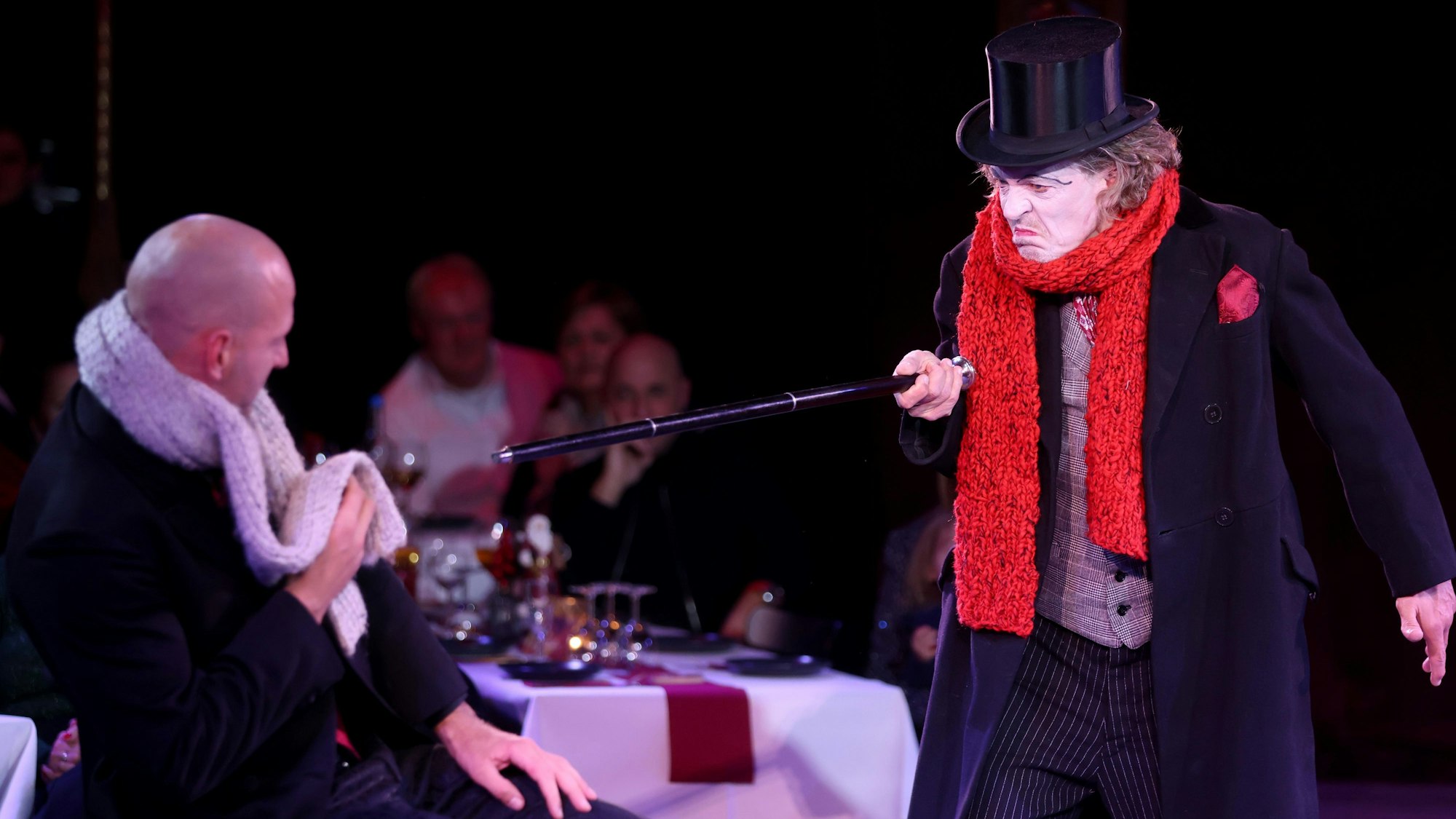 Auch in der „Urania“-Adaption geht es in dem Stück „Christmas Carol“ um den Geizhals Scrooge.