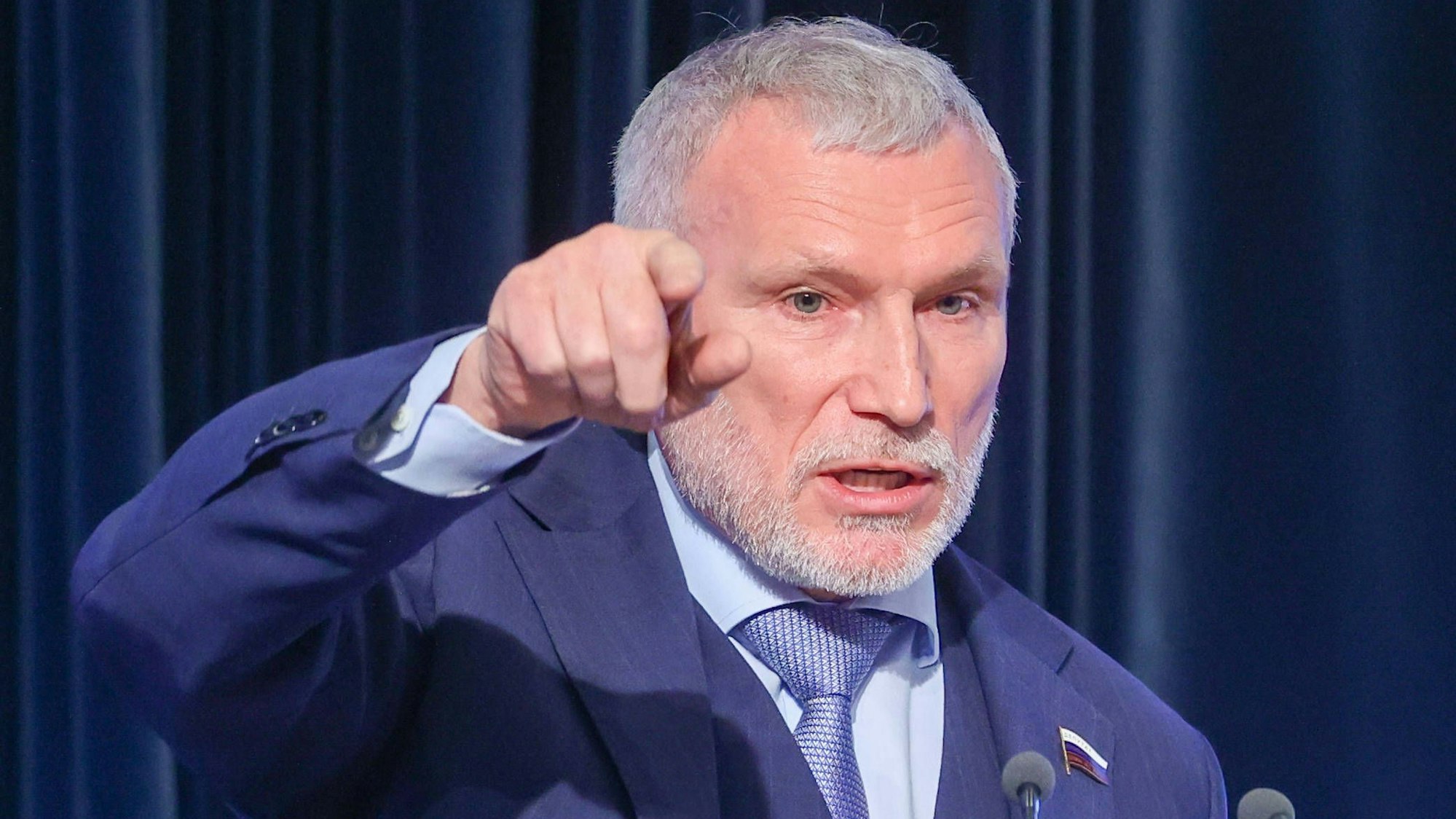 Der Duma-Abgeordnete Alexei Zhuravlev fordert die Kapitulation der Ukraine. (Archivbild)