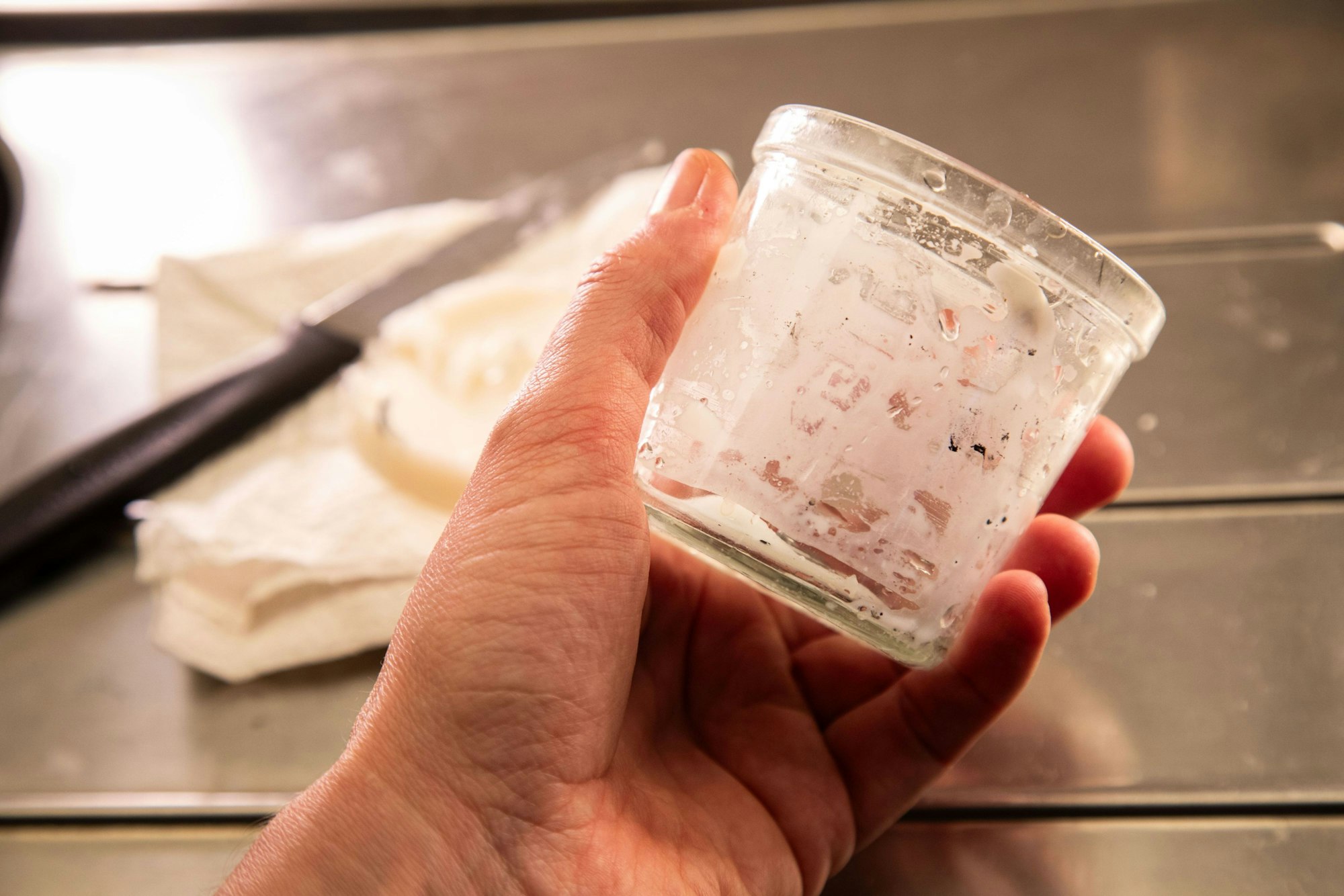 Fazit nach dem ersten Durchgang: Noch gibt es Wachsreste.