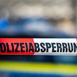 Ein Absperrband der Polizei.