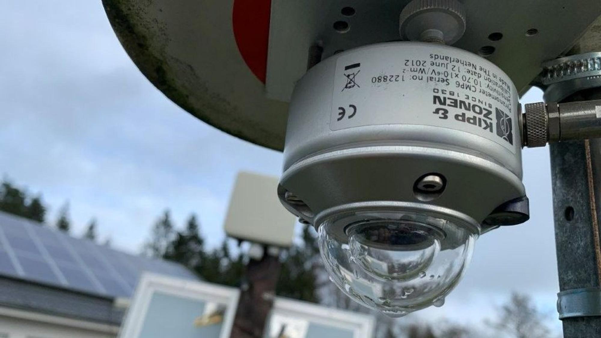 Sensor zur Messung der Globalstrahlung.