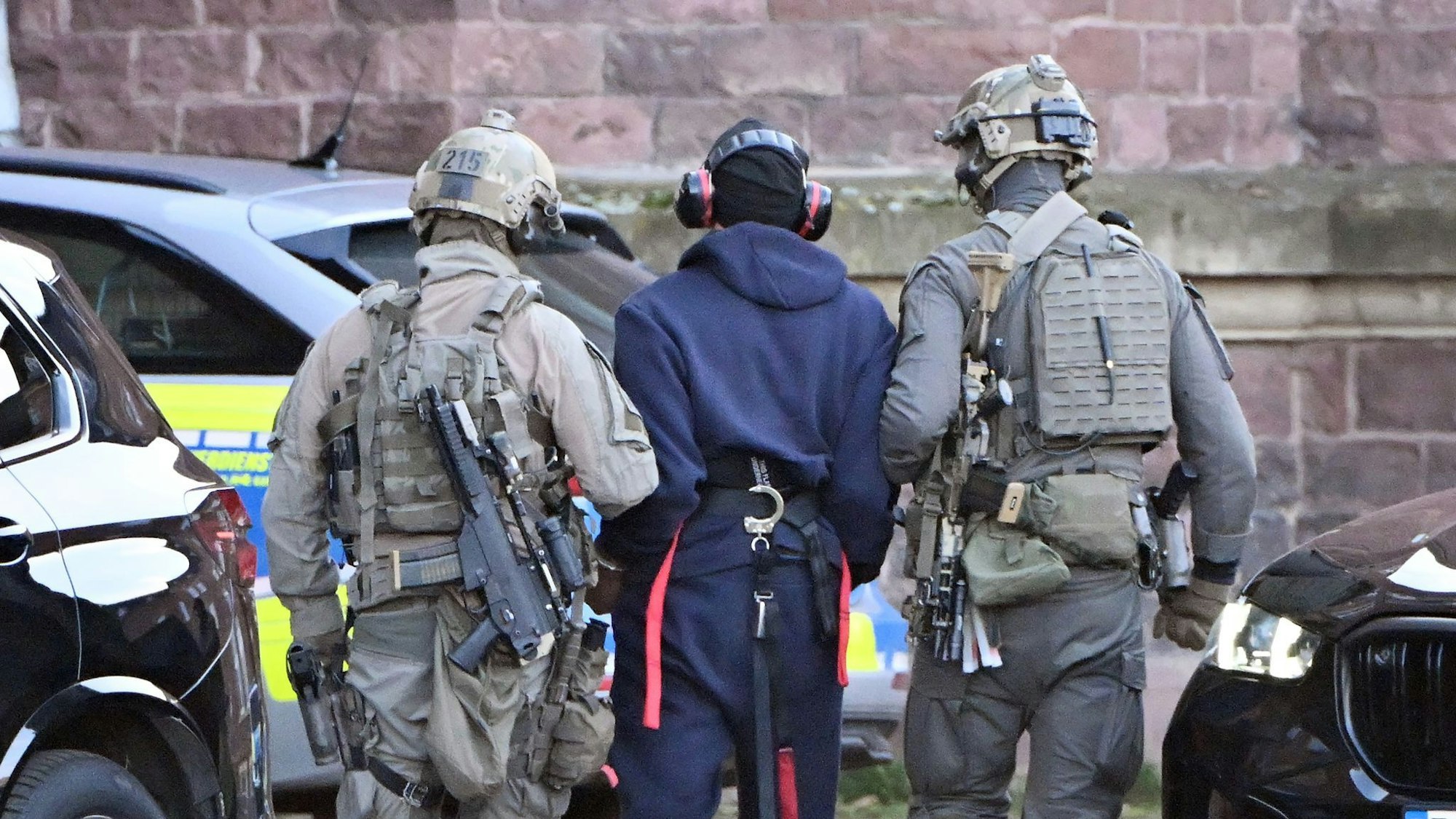 Am Donnerstagnachmittag kam Serhij K. mit dem Hubschrauber in Karlsruhe an.