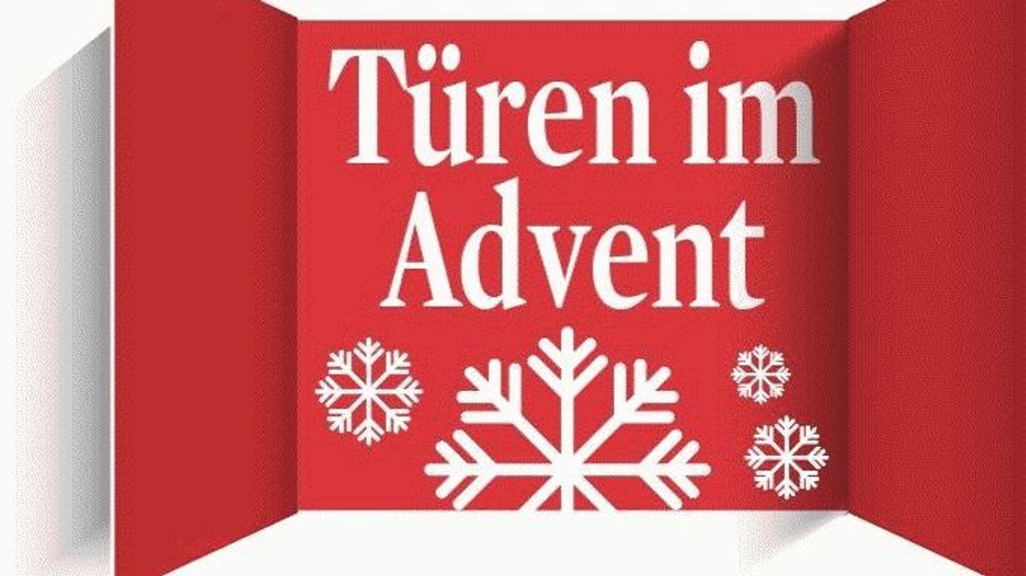 Auf dem Bild ist das rot-weiße Loge der Adventserie zu sehen.