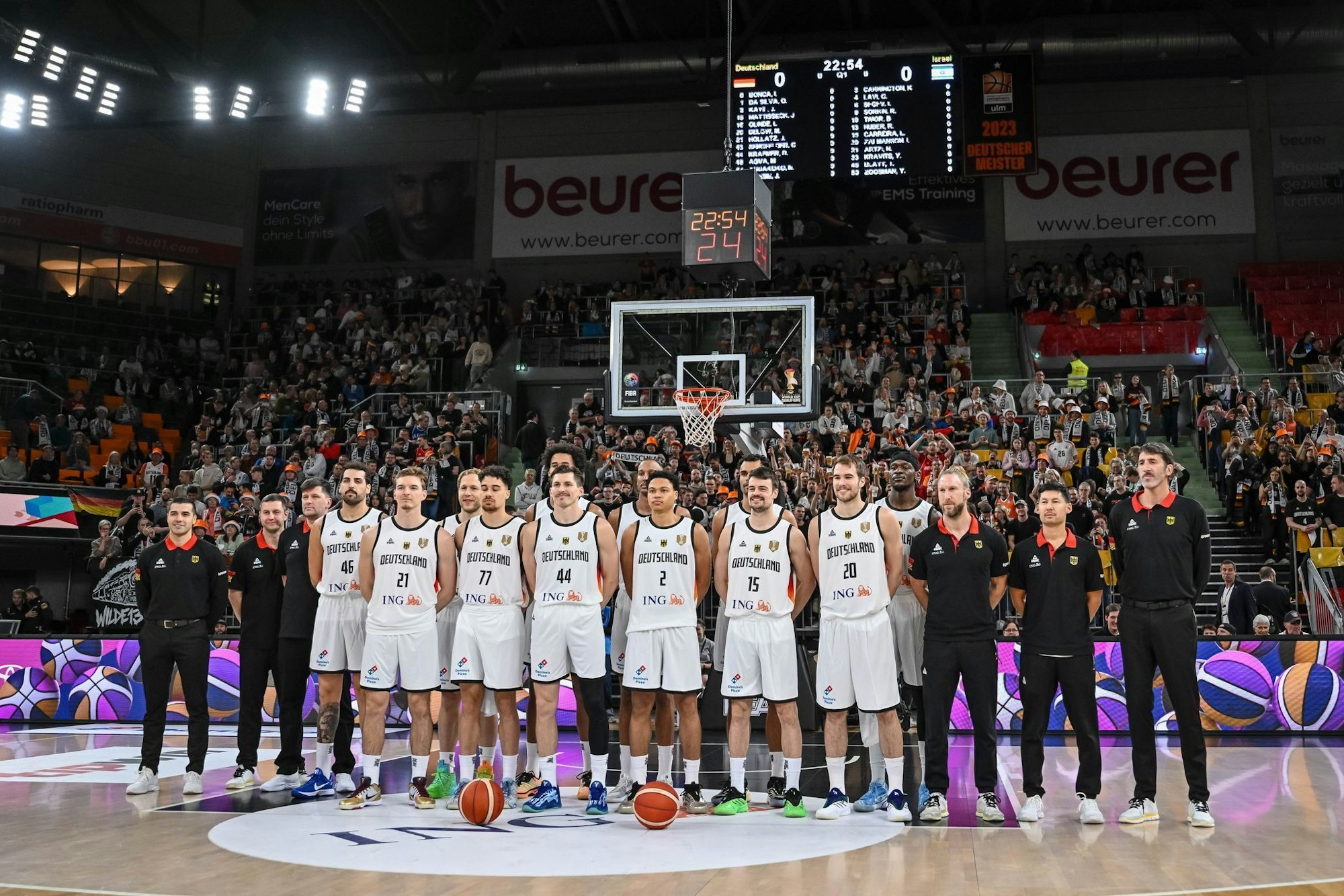 Das deutsche Team mit einigen Veränderungen.