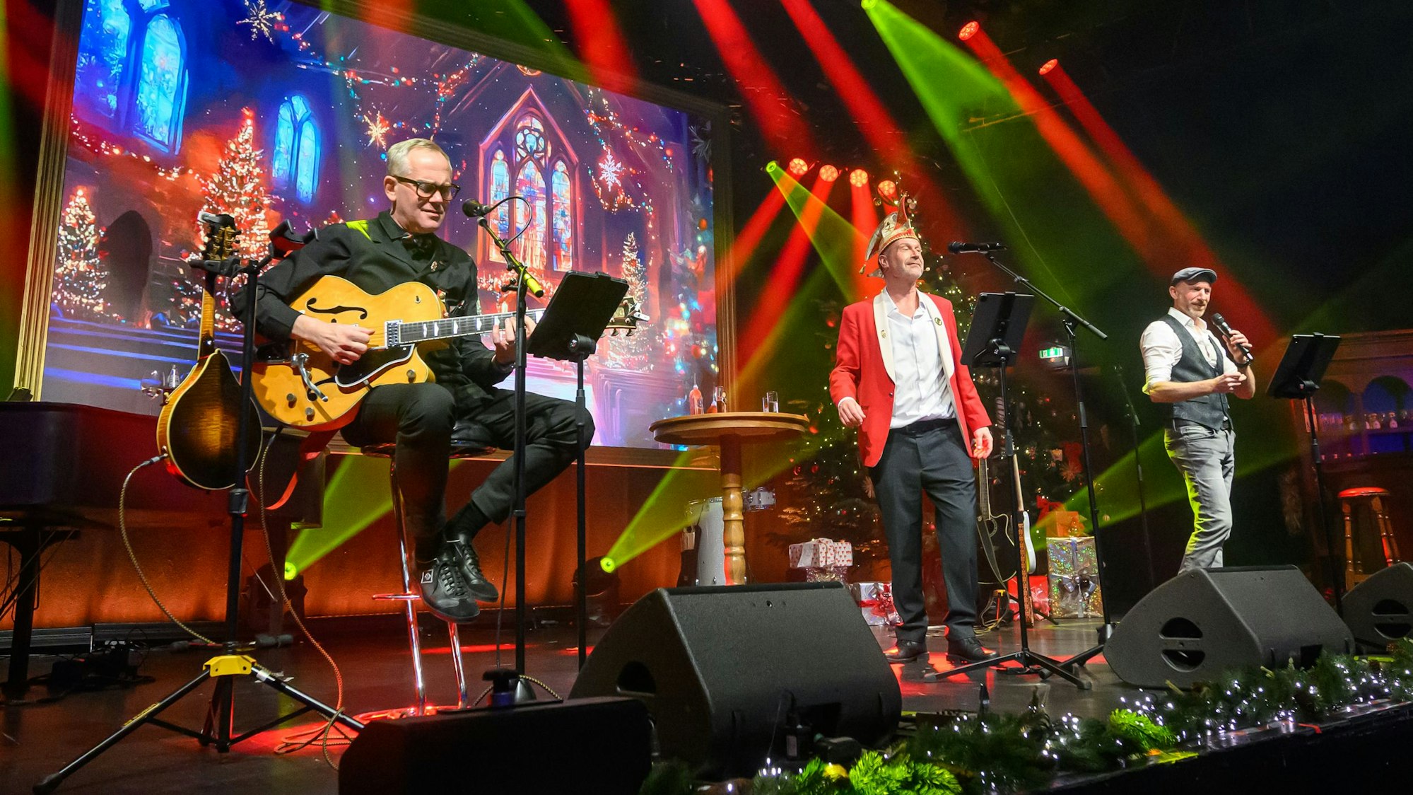 Volker Weininger, Martin Schopps und J.P. Weber bei ihrer Show in der Stadthalle