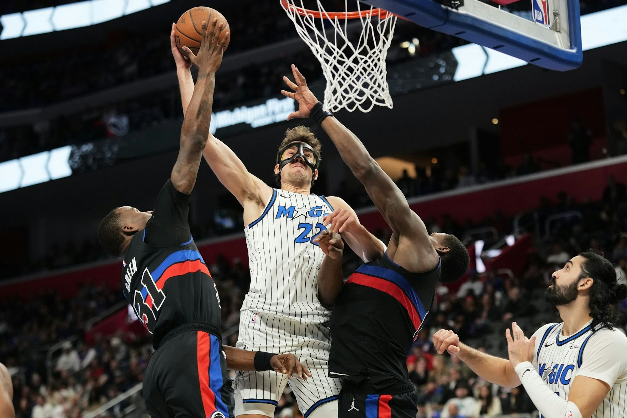 Erzielte mit Maske 21 Punkte für Orlando: Franz Wagner.