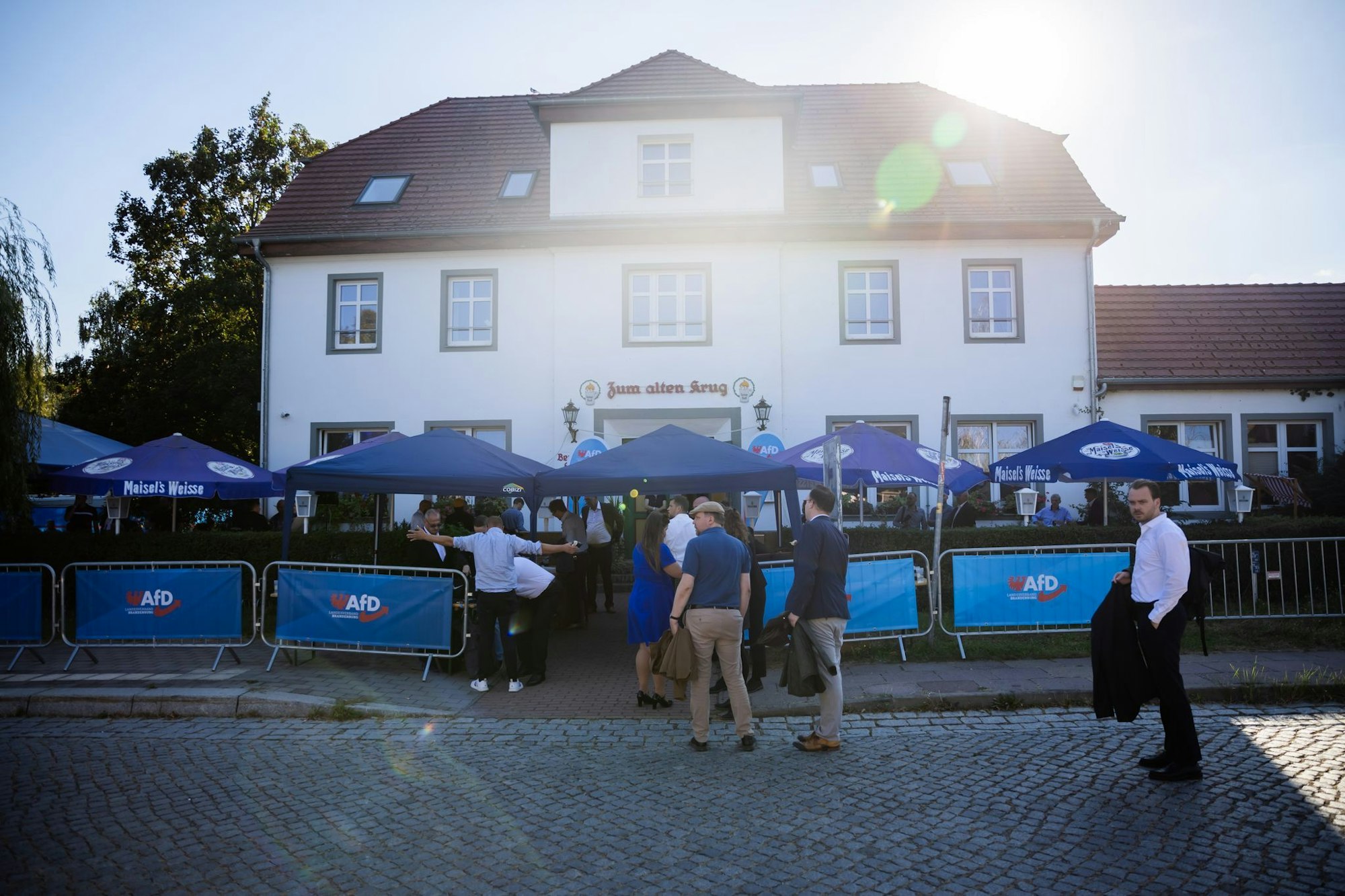 Die AfD-Wahlparty nach der Landtagswahl in Brandenburg im September 2024 sorgte für Schlagzeilen. (Archivbild)