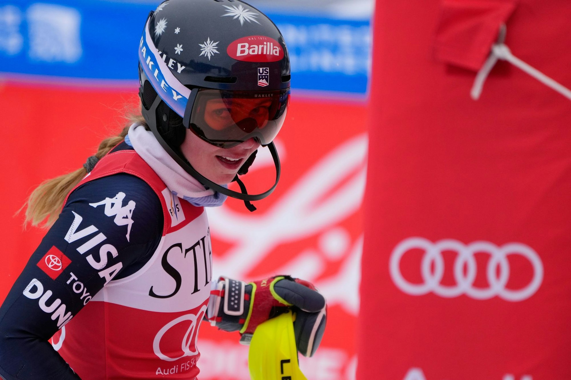 Mikaela Shiffrin feierte im dritten Slalom der Saison den dritten Sieg.
