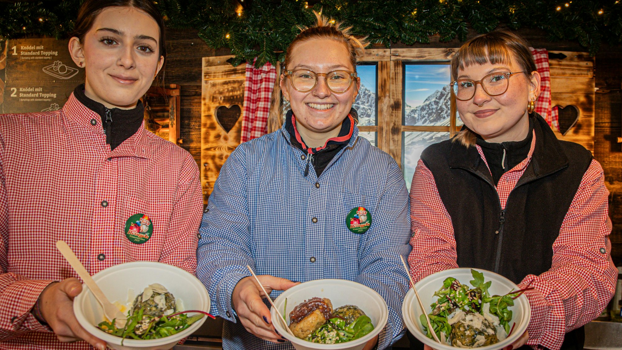 Die Knödelmanufaktur ist auf dem Weihnachtsmarkt mit verschiedenen Variationen vertreten.