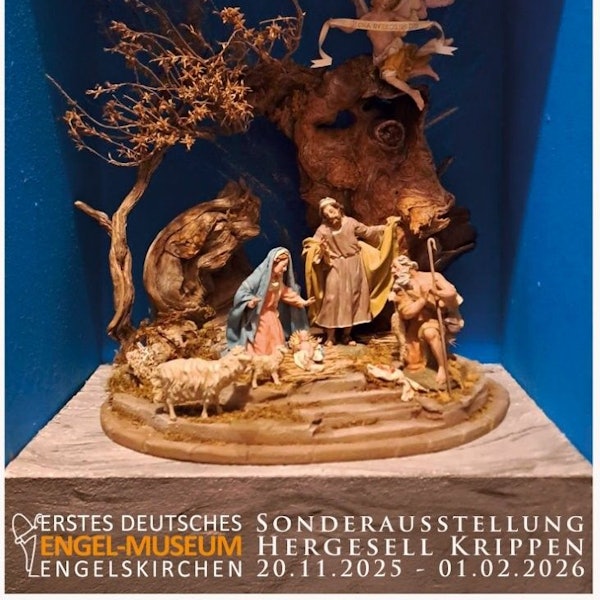 Eine Weihnachtskrippe.