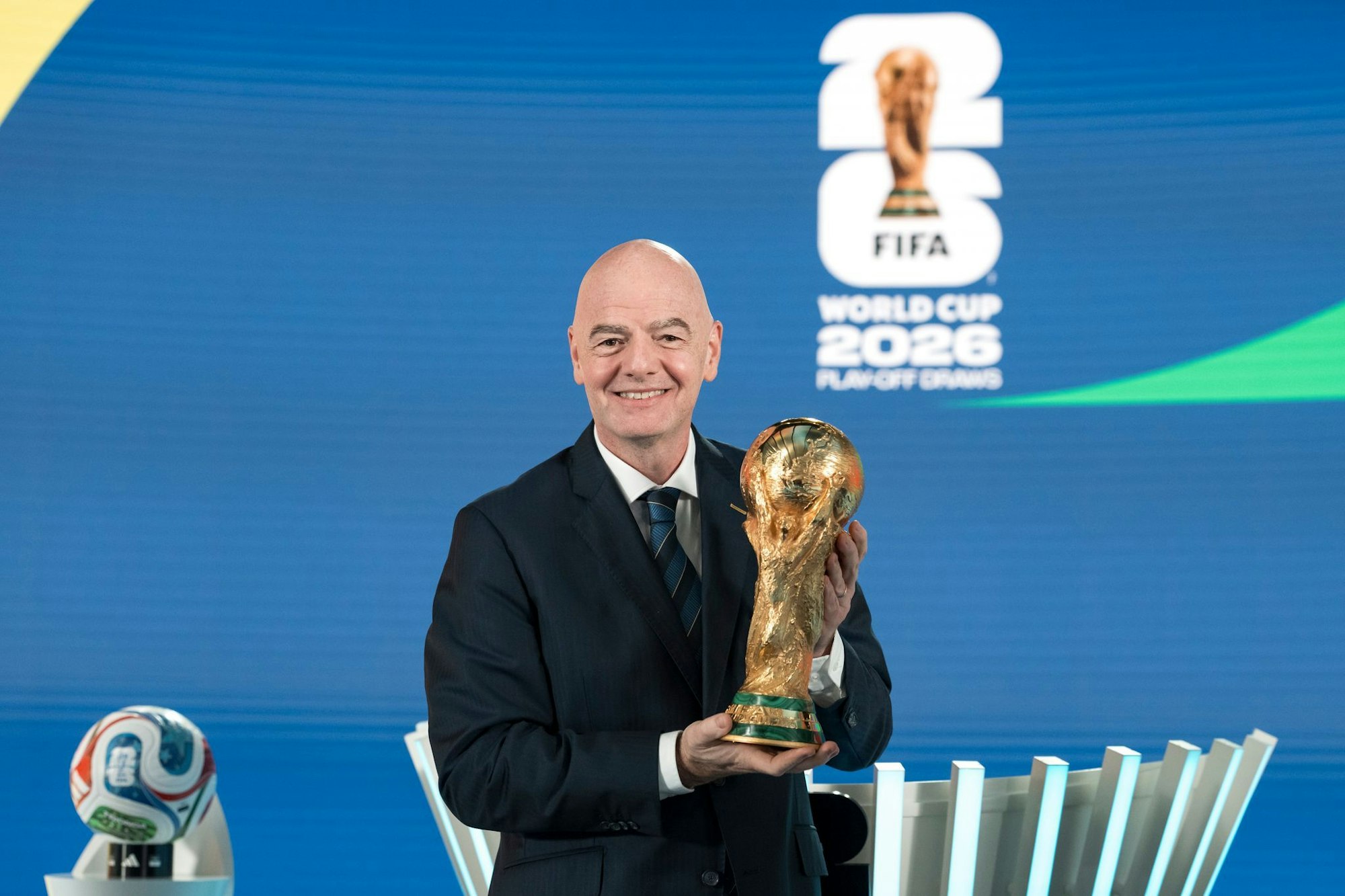 Moderiert am Samstag die Show: FIFA-Präsident Infantino.