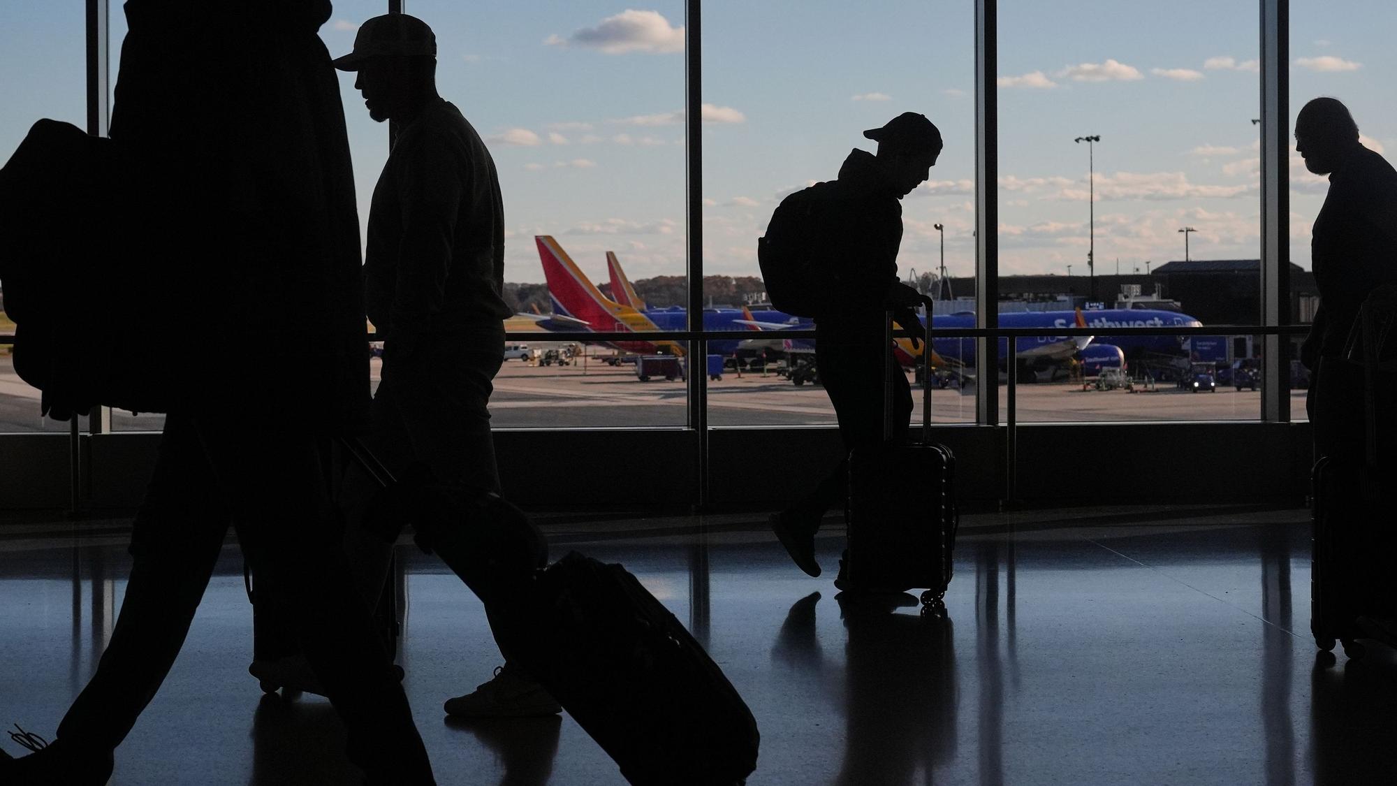 Reisende auf dem Flughafen in Baltimore in den USA (Archivfoto).