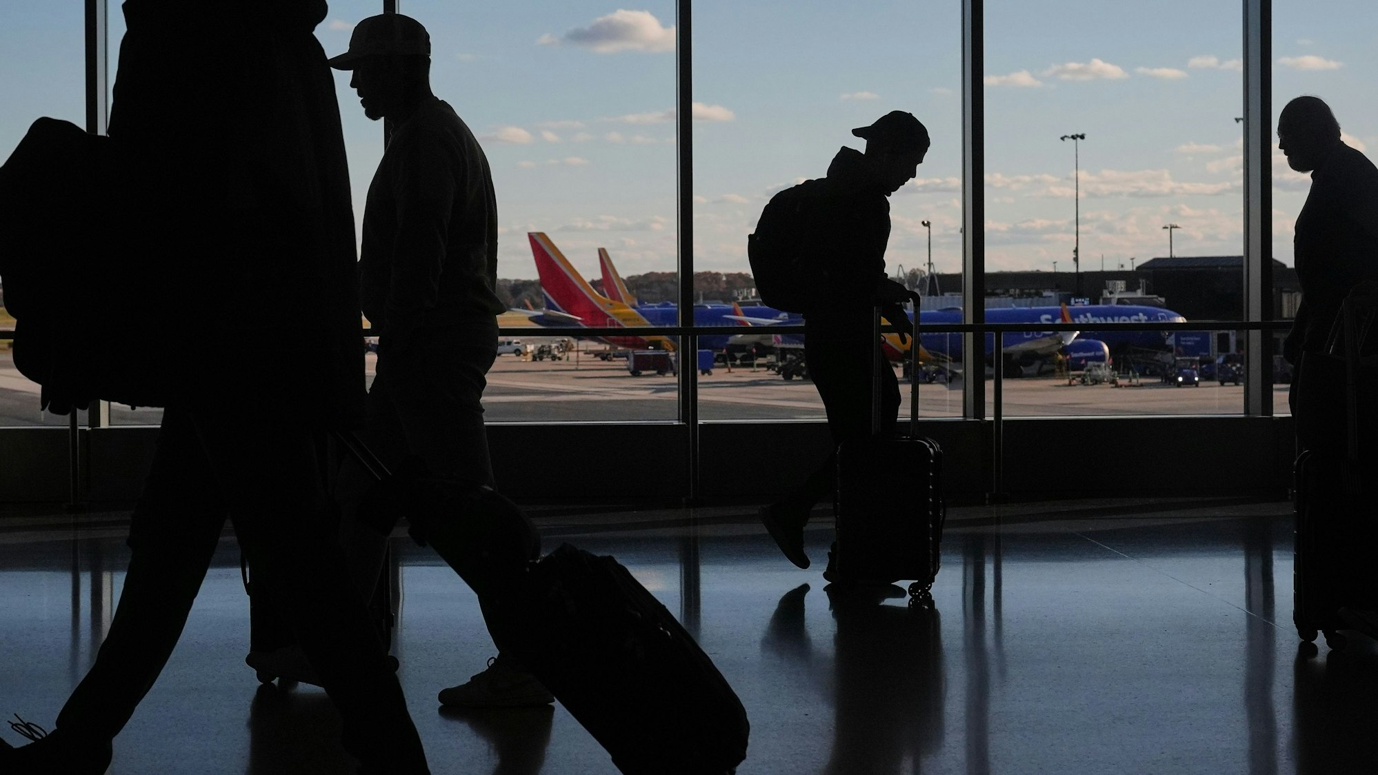Reisende auf dem Flughafen in Baltimore in den USA (Archivfoto).
