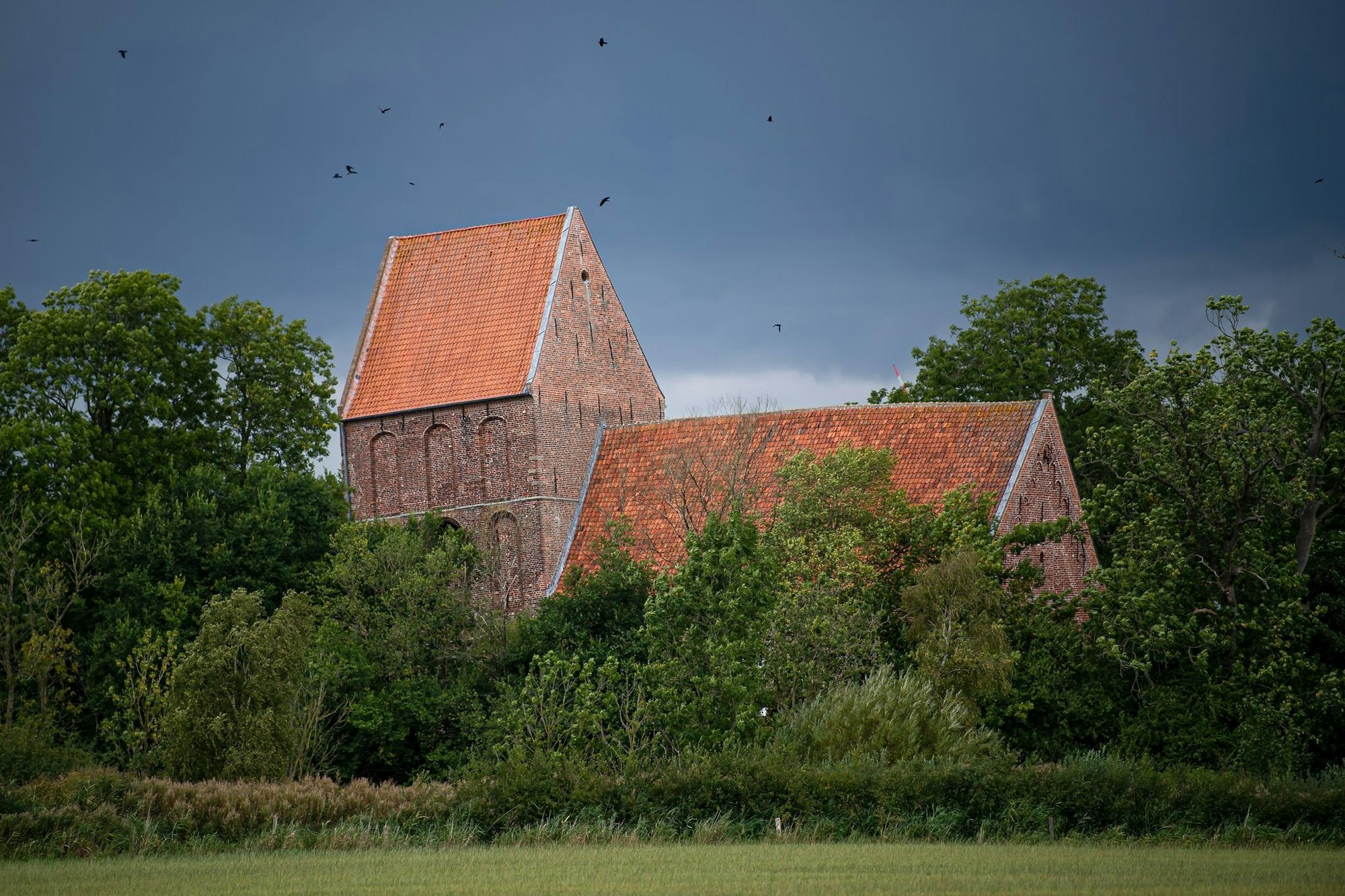 Der Kirchturm im ostfriesischen Suurhusen hielt mit 5,19 Grad Neigung einige Jahre den Guinness-Weltrekord - bis er von einem Turm in Rheinland-Pfalz abgelöst wurde.