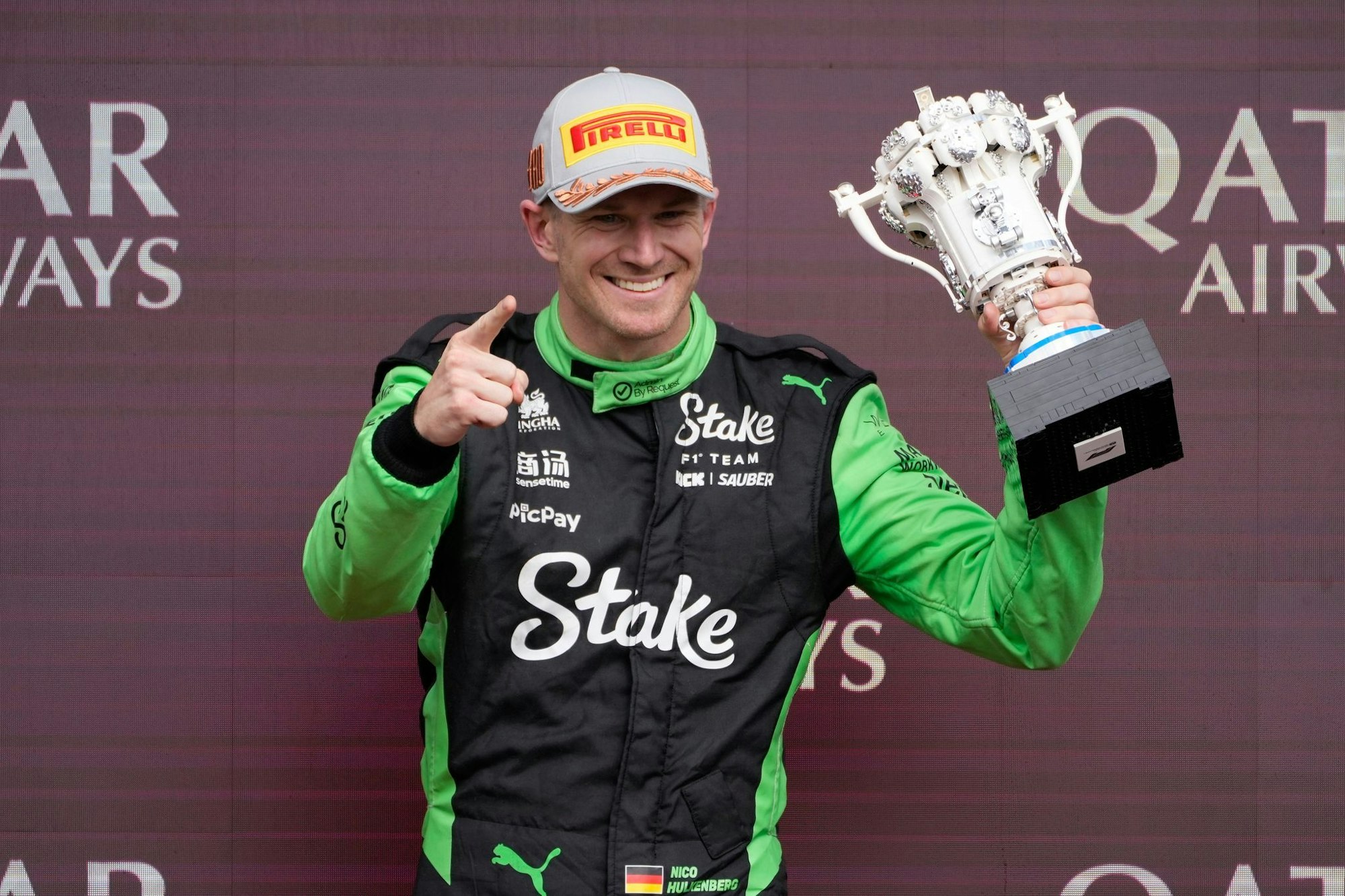 Was für eine Freude, als es endlich so weit war: Das Ende der podestslosen Zeit von Nico Hülkenberg. (Archivbild)