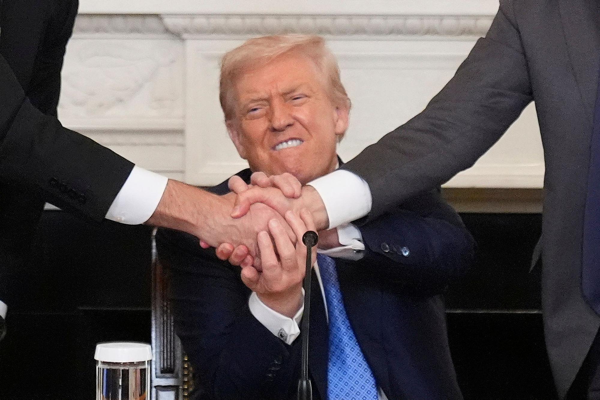 Der Ausdruck «Deal», eines der Lieblingswörter von US-Präsident Donald, belegt den zweiten Platz bei den «Wörtern des Jahres» 2025. (Symbolbild)