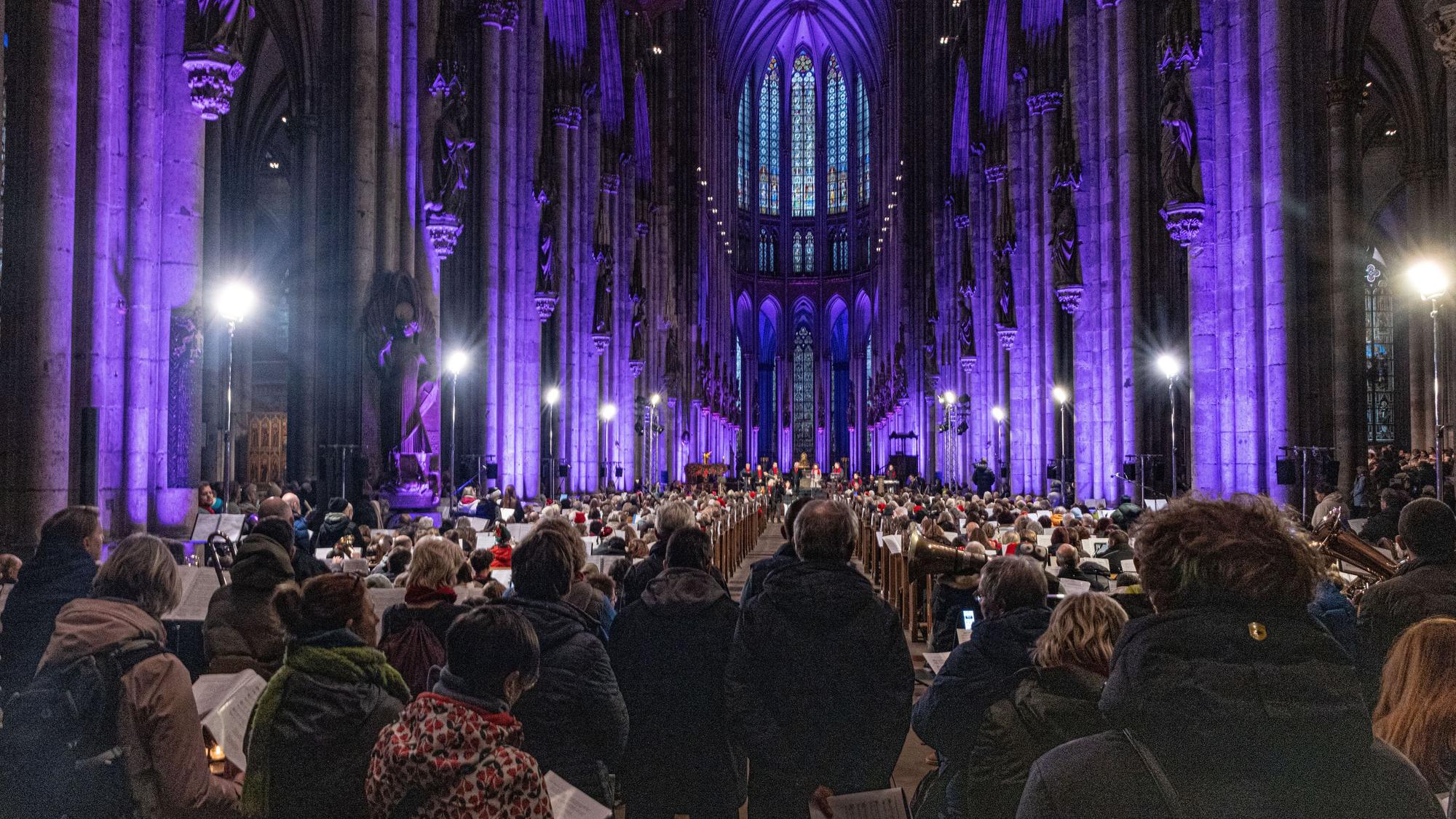 Mitmachkonzert im Kölner Dom.
