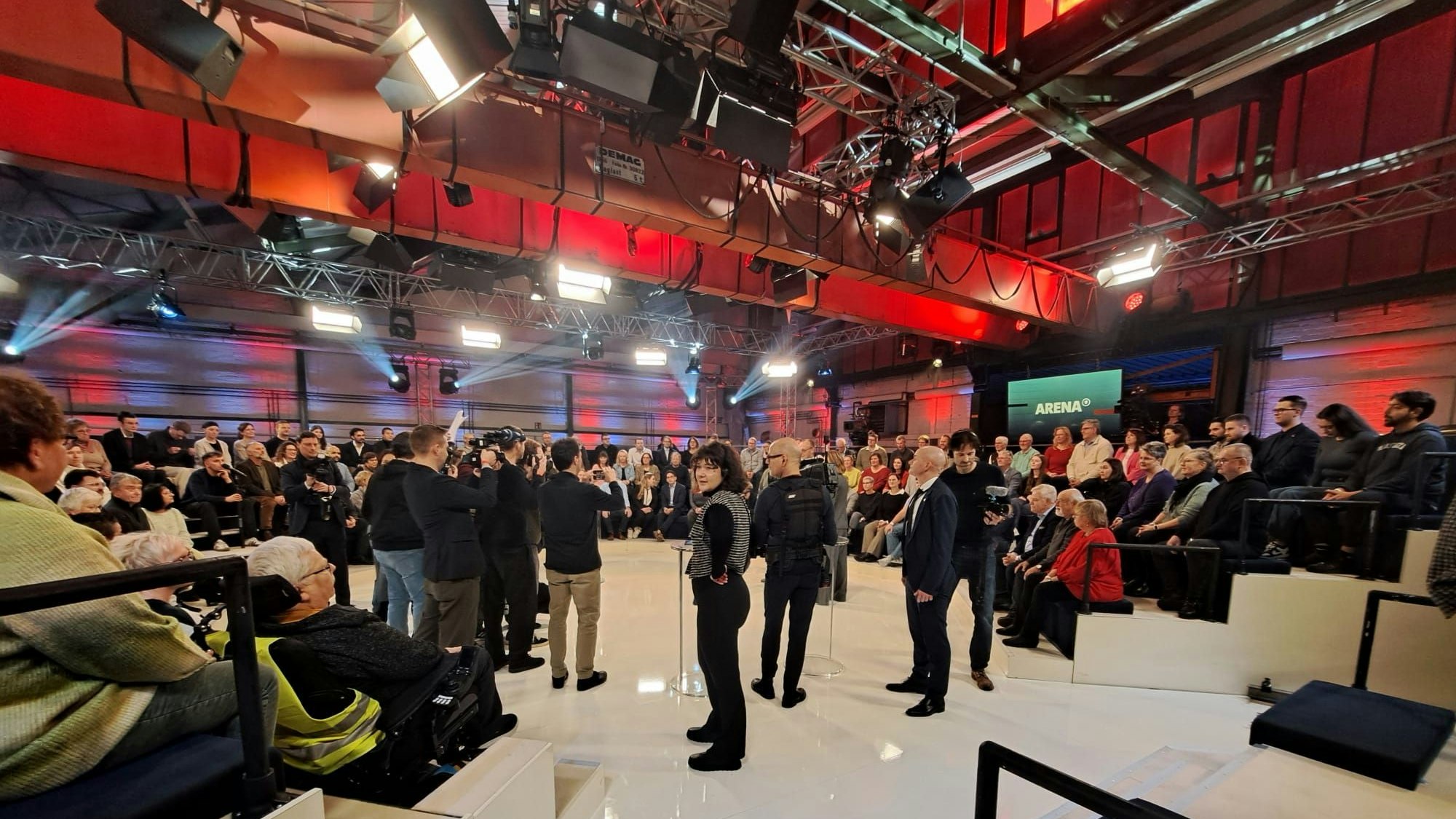 Blick ins Publikum vor der Sendung.