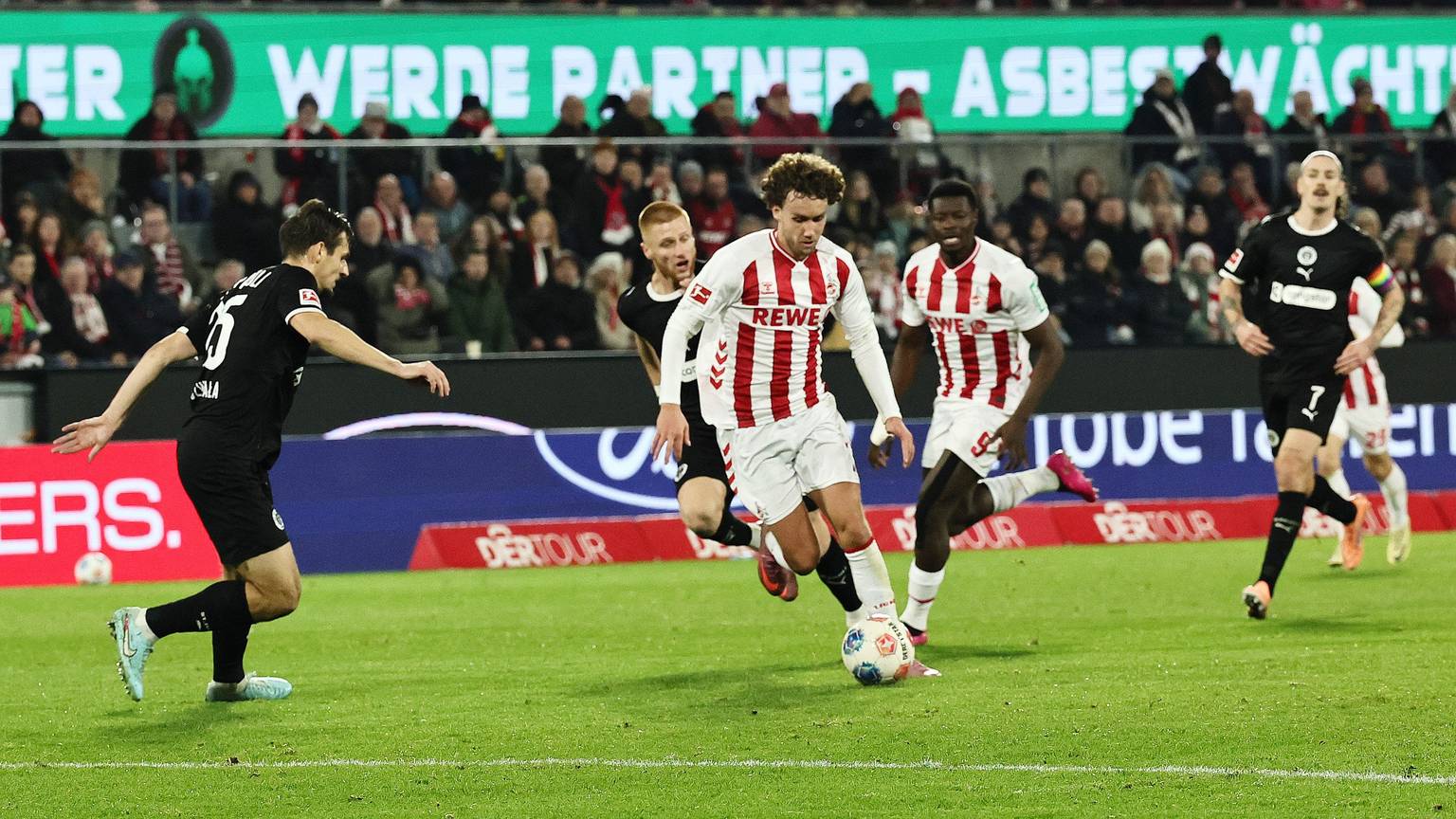 Luca Waldschmidt (1. FC Köln) mit einer Chance kurz vor Schluß, Bild: Herbert Bucco