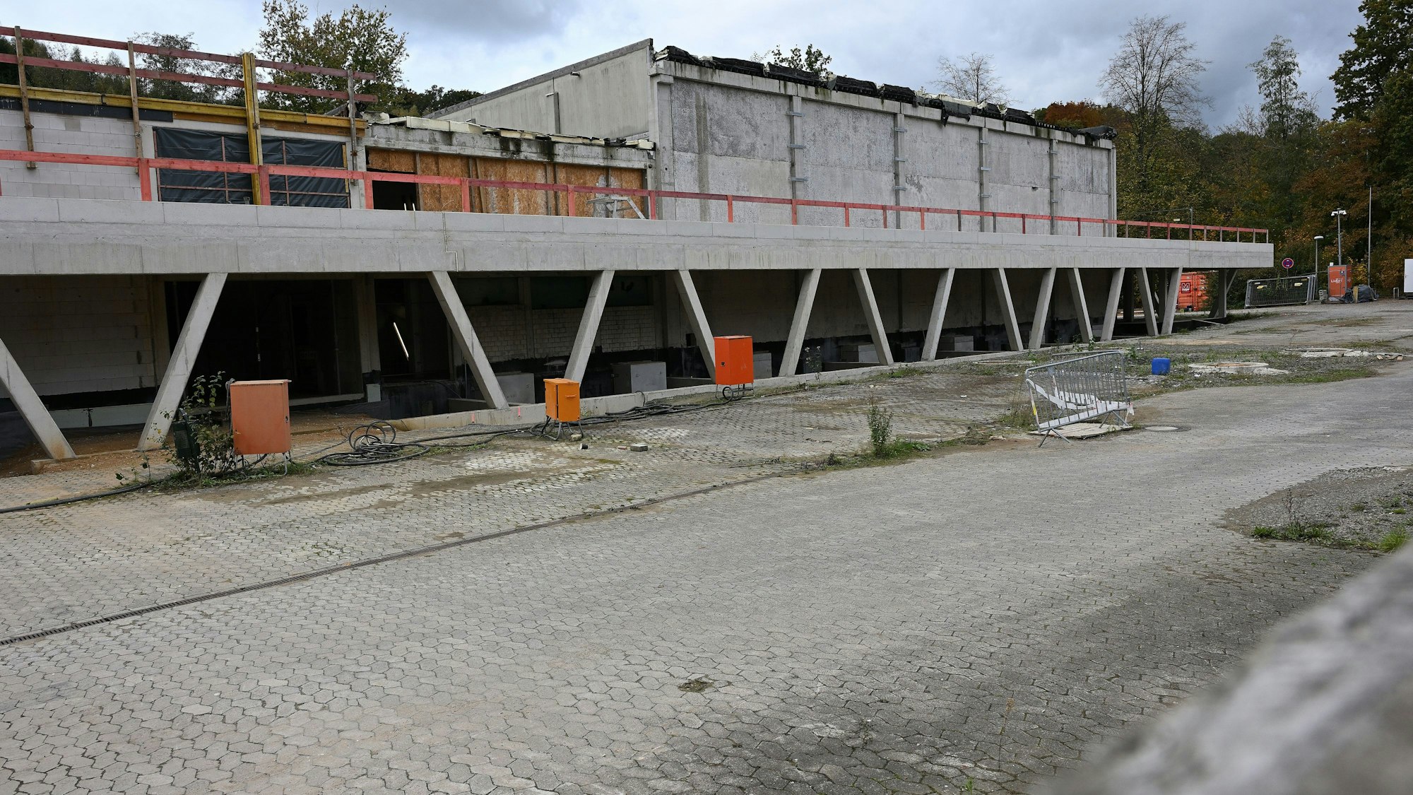 Die Baustelle am Schulzentrum Kürten