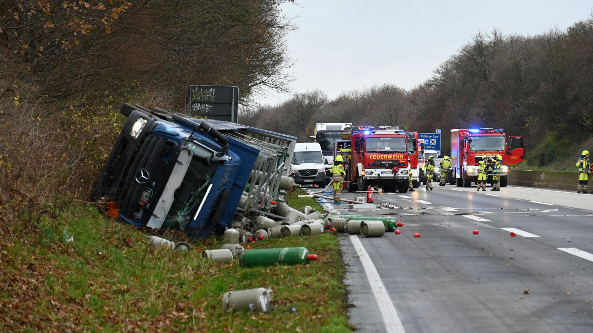 Das Foto zeigt die Unfallstelle.