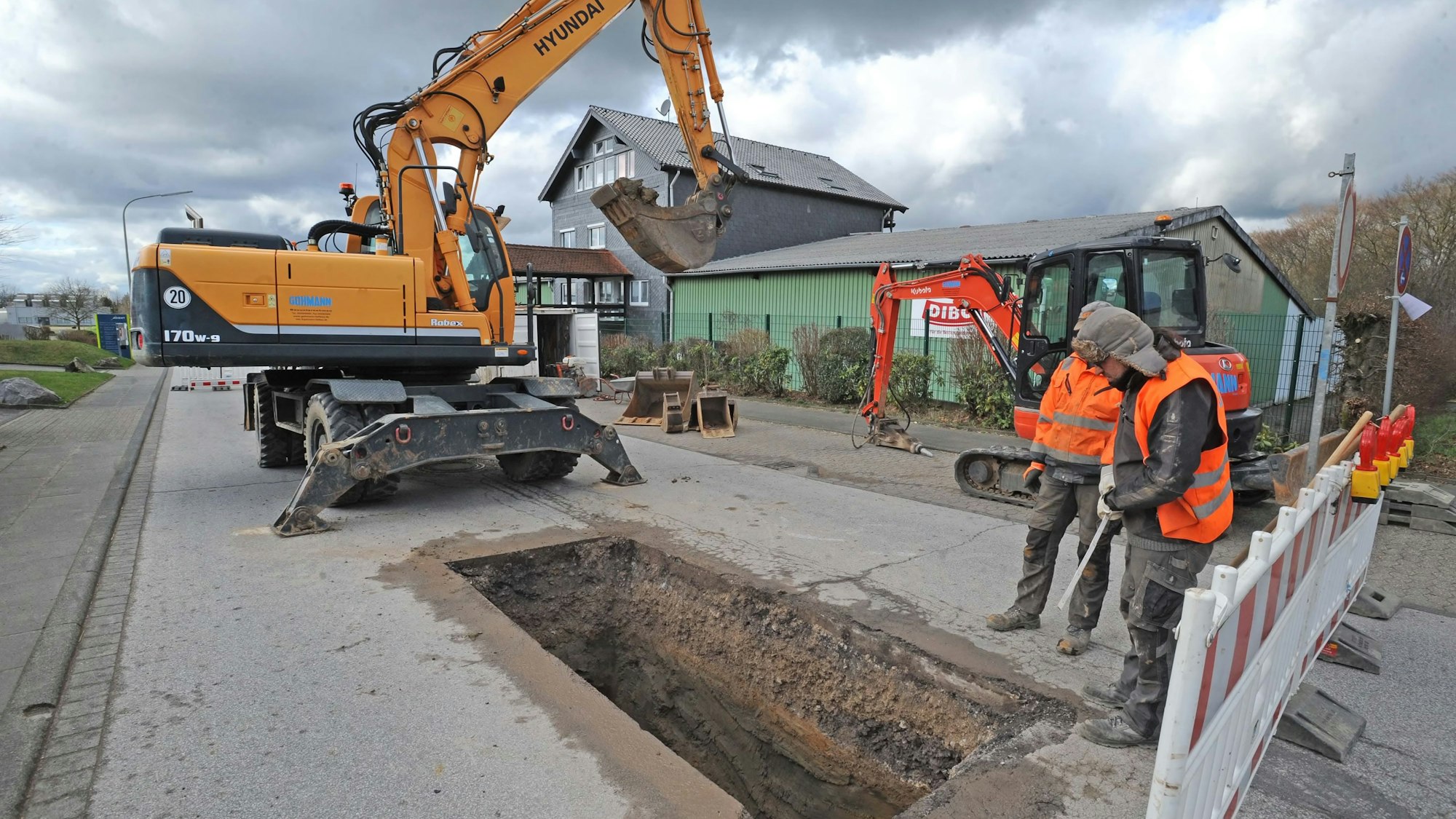 Kanalbaustelle Industriestraße
Foto: Britta Berg