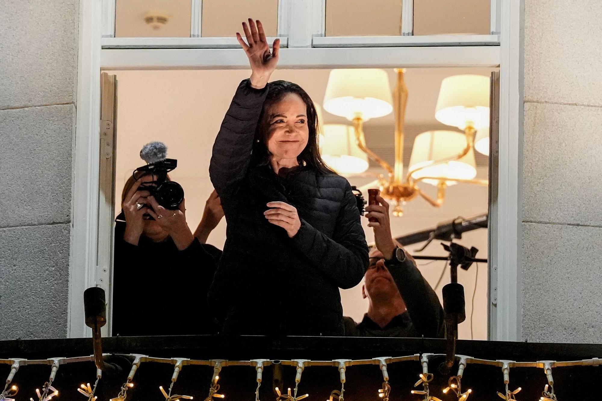 Oppositionsführerin Maria Corina Machado wurde mit dem Friedensnobelpreis geehrt.