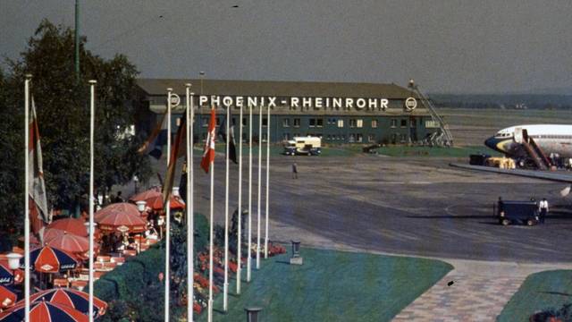 1954 wurde die Querwindbahn in Betrieb genommen. Damals die längste Startbahn in Deutschland
