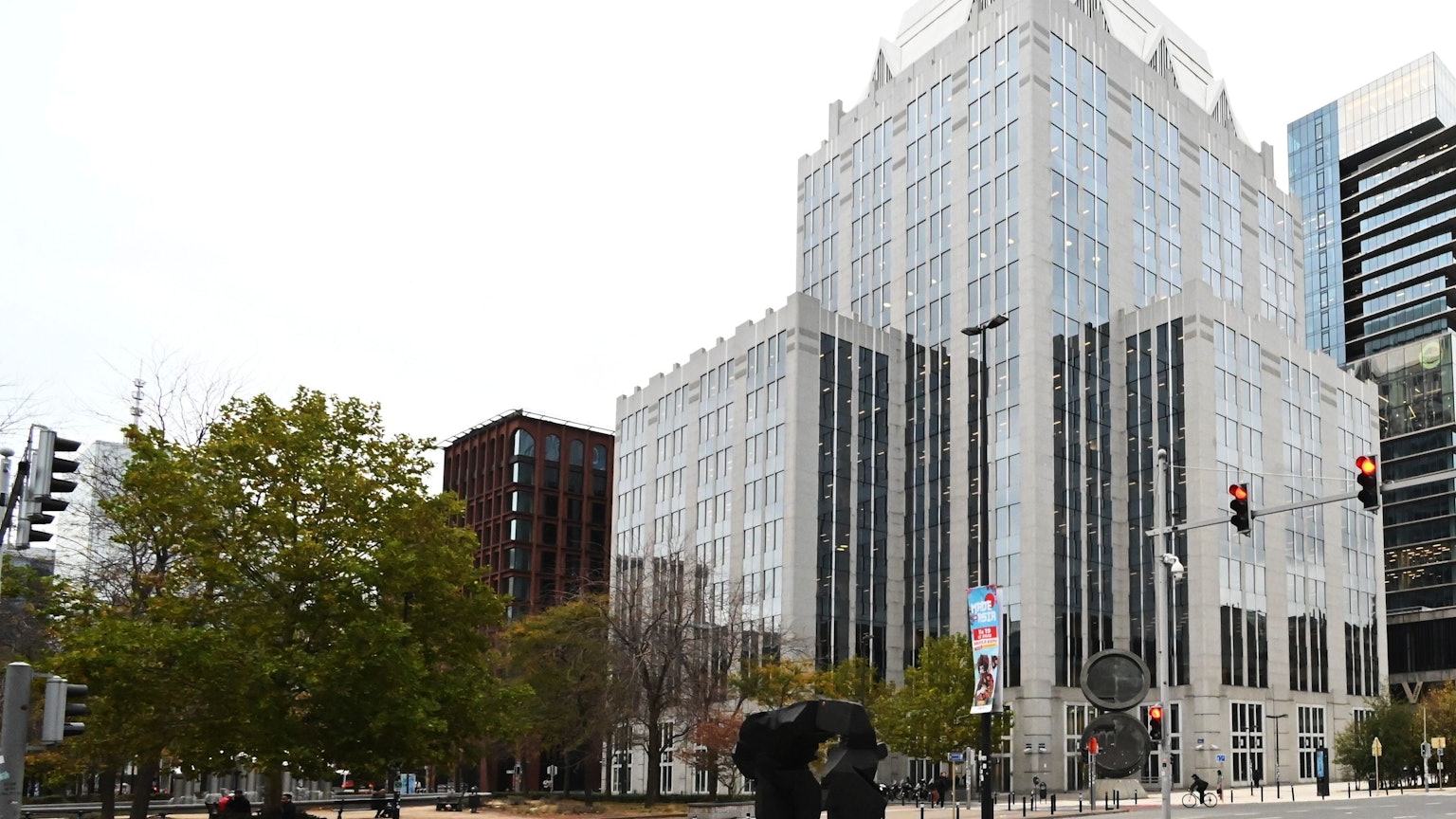 Das Finanzinstitut Euroclear in Brüssel: Bei dem sogenannten Zentralverwahrer wurden nach Sanktionsentscheidungen der Europäischen Union Vermögenswerte der russischen Zentralbank im dreistelligen Milliardenwert immobilisiert.