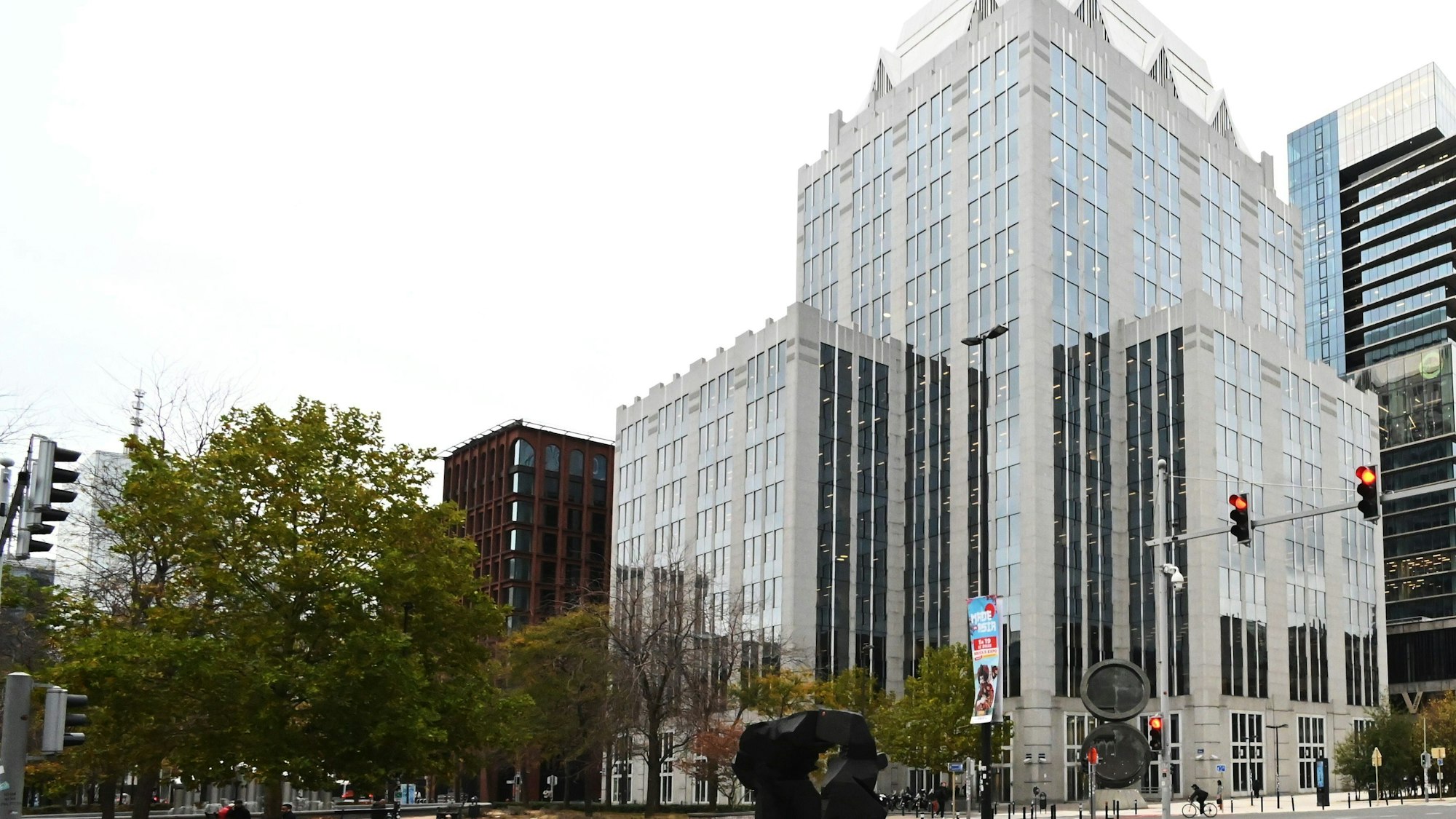 Das Finanzinstitut Euroclear in Brüssel: Bei dem sogenannten Zentralverwahrer wurden nach Sanktionsentscheidungen der Europäischen Union Vermögenswerte der russischen Zentralbank im dreistelligen Milliardenwert immobilisiert.