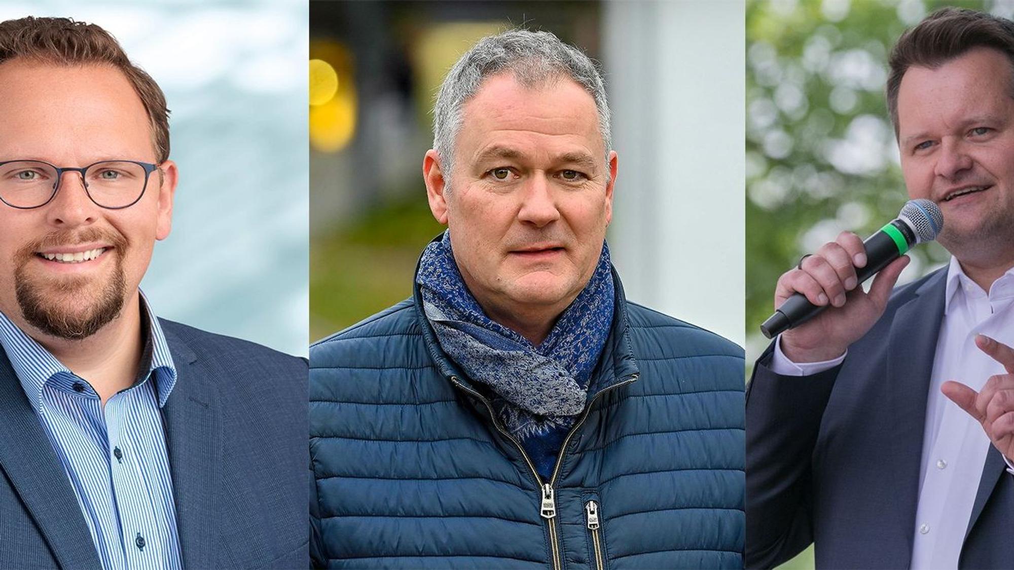 Von links nach rechts zu sehen sind Thomas Jüngst, Carsten Brodeser und Christian Berger.