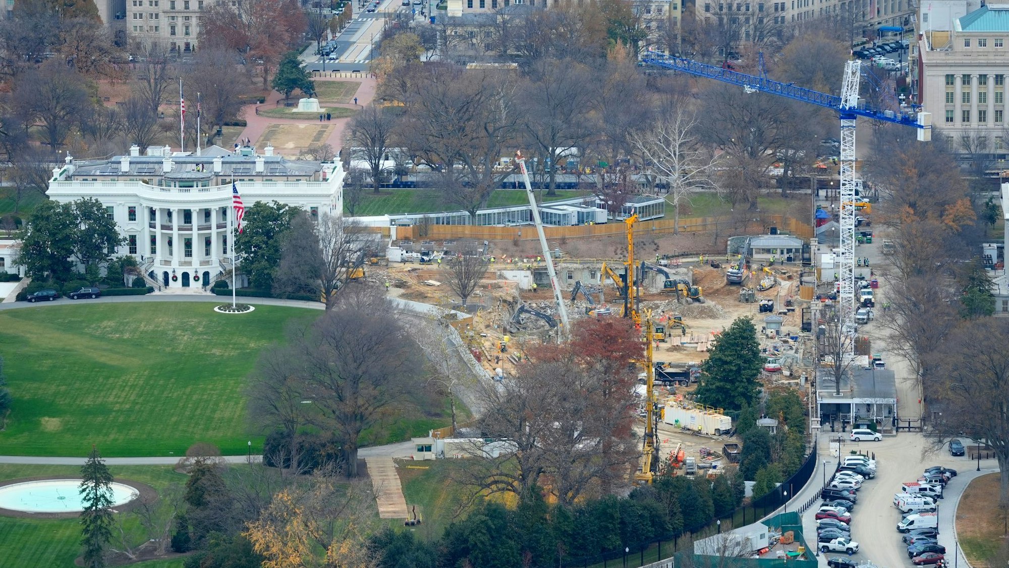 Nun gibt es eine Klage gegen den Bau von Trumps Ballsaal. (Archivbild)