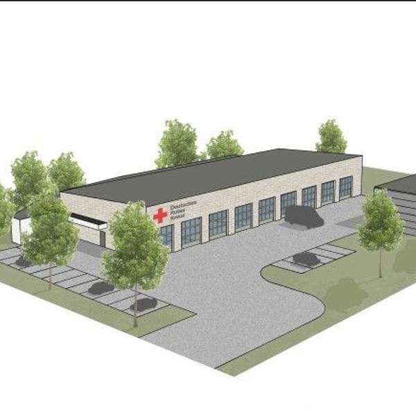 So soll die neue Rettungswache des DRK in Niederkassel-Rheidt aussehen.