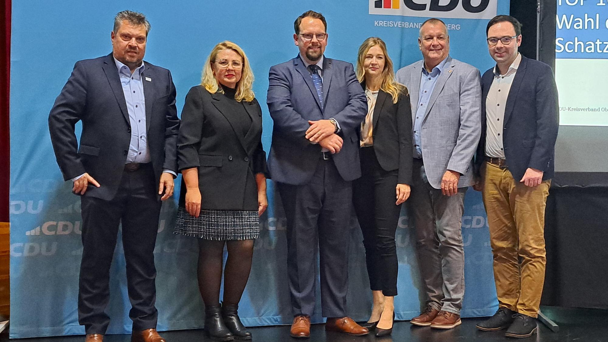 Das Foto zeigt den neuen Vorstand des CDU-Kreisverbandes Oberberg