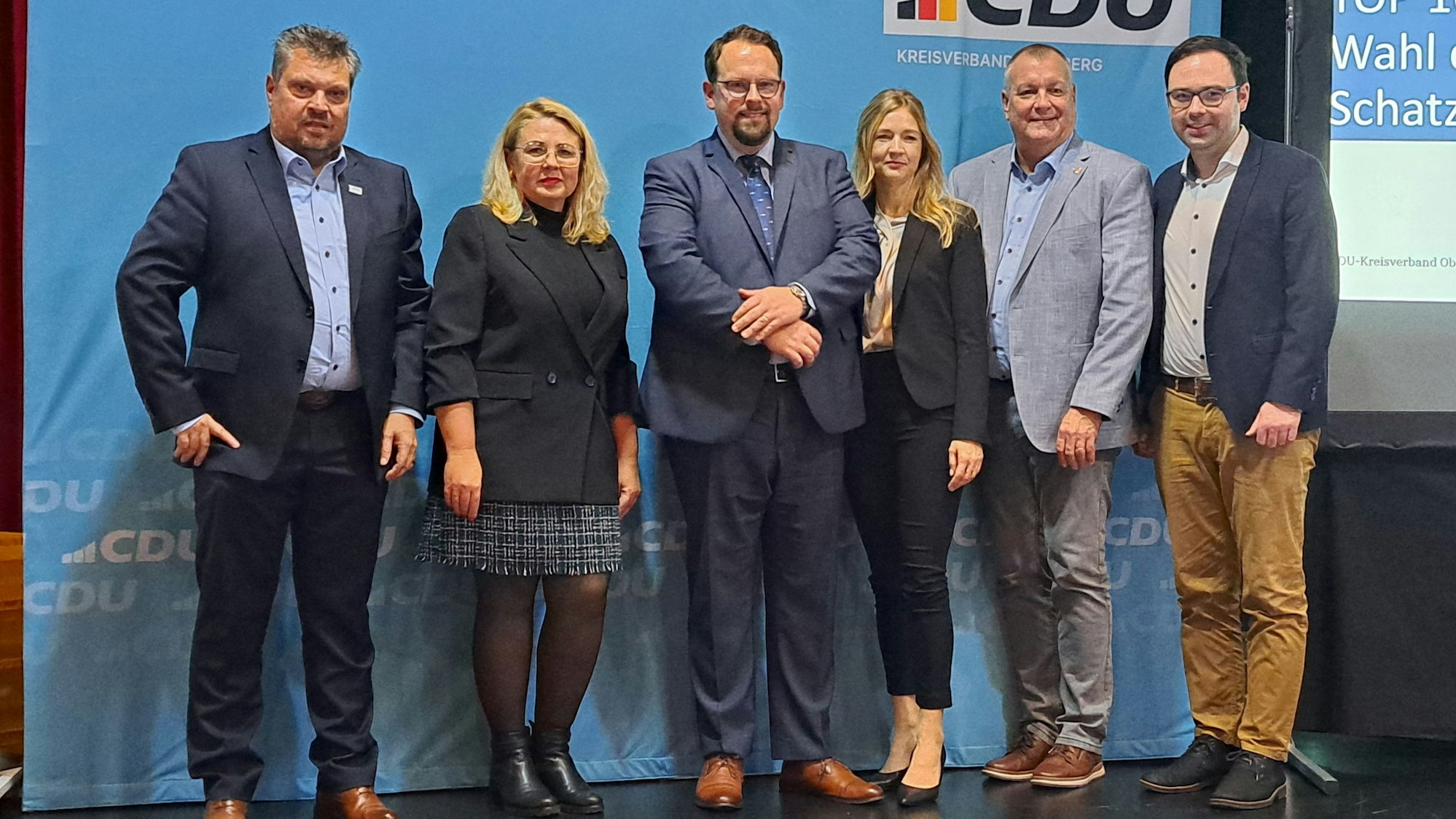 Das Foto zeigt den neuen Vorstand des CDU-Kreisverbandes Oberberg