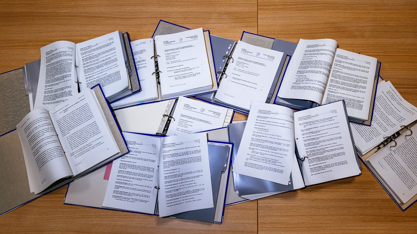 Die Protokolle des Untersuchungsausschusses des NRW-Landtages.