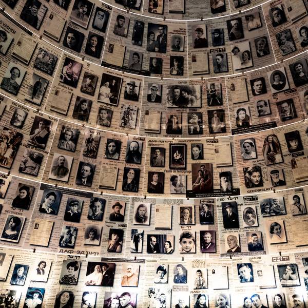 Die Halle der Namen in der Holocaust-Gedenkstätte Yad Vashem in Jerusalem