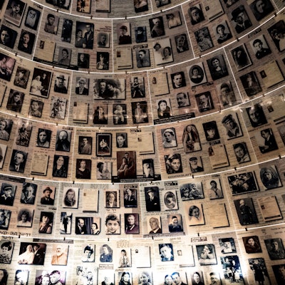 Die Halle der Namen in der Holocaust-Gedenkstätte Yad Vashem in Jerusalem