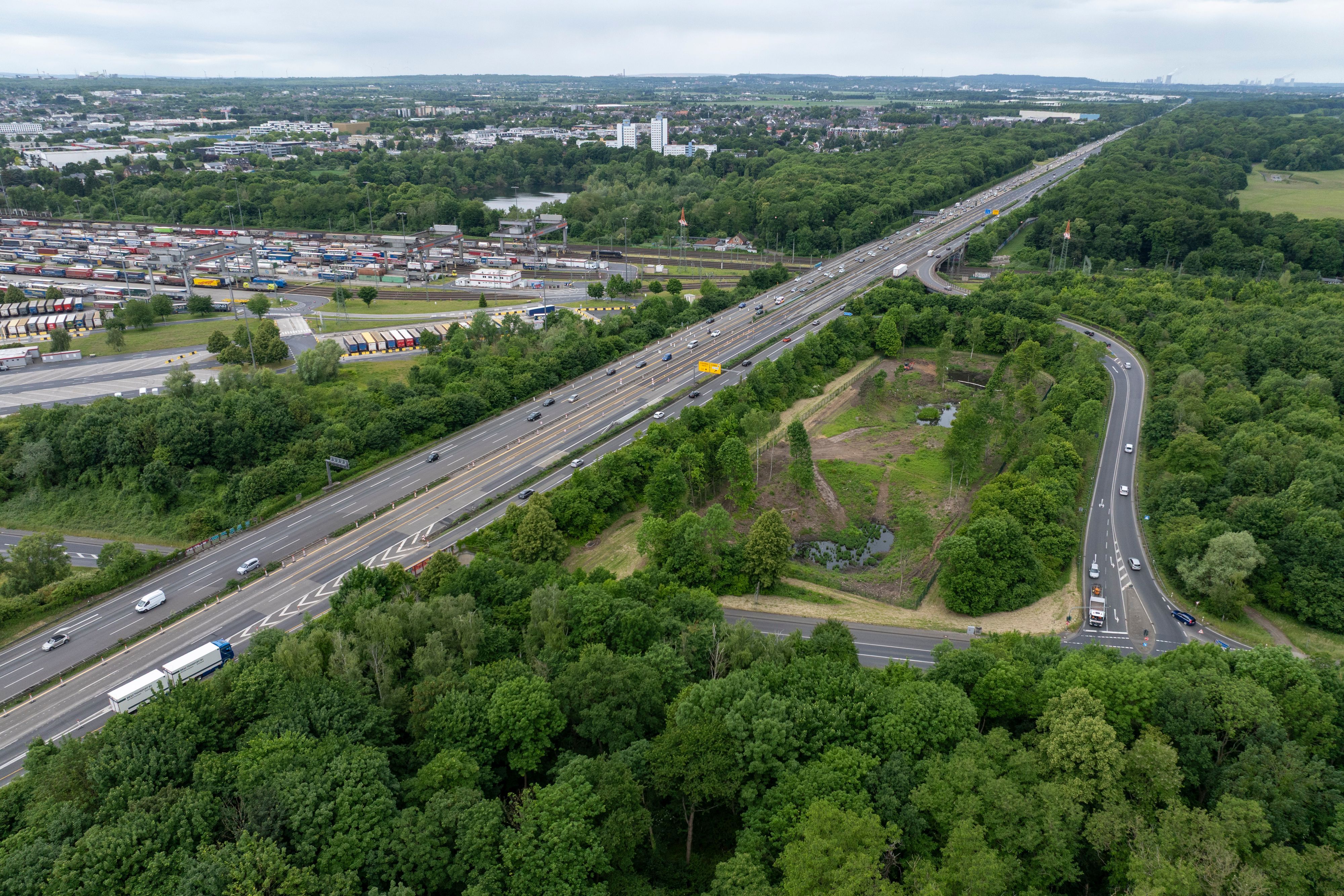 Blick auf die Anschlussstelle Eifeltor an der A4. (Archivbild)