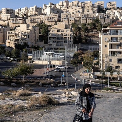 Die israelische Siedlung Har Homa im Westjordanland. Immer wieder kommt es zu Zusammenstößen zwischen den Siedlern und der palästinensischen Bevölkerung.