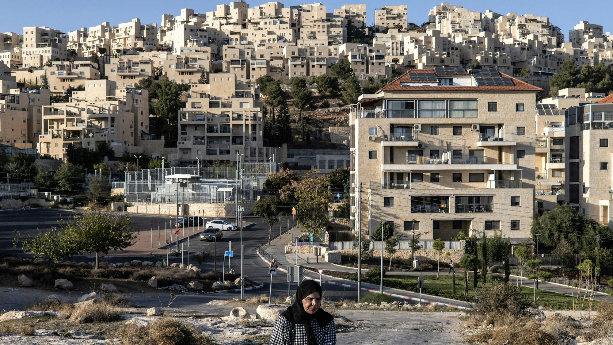 Die israelische Siedlung Har Homa im Westjordanland. Immer wieder kommt es zu Zusammenstößen zwischen den Siedlern und der palästinensischen Bevölkerung.