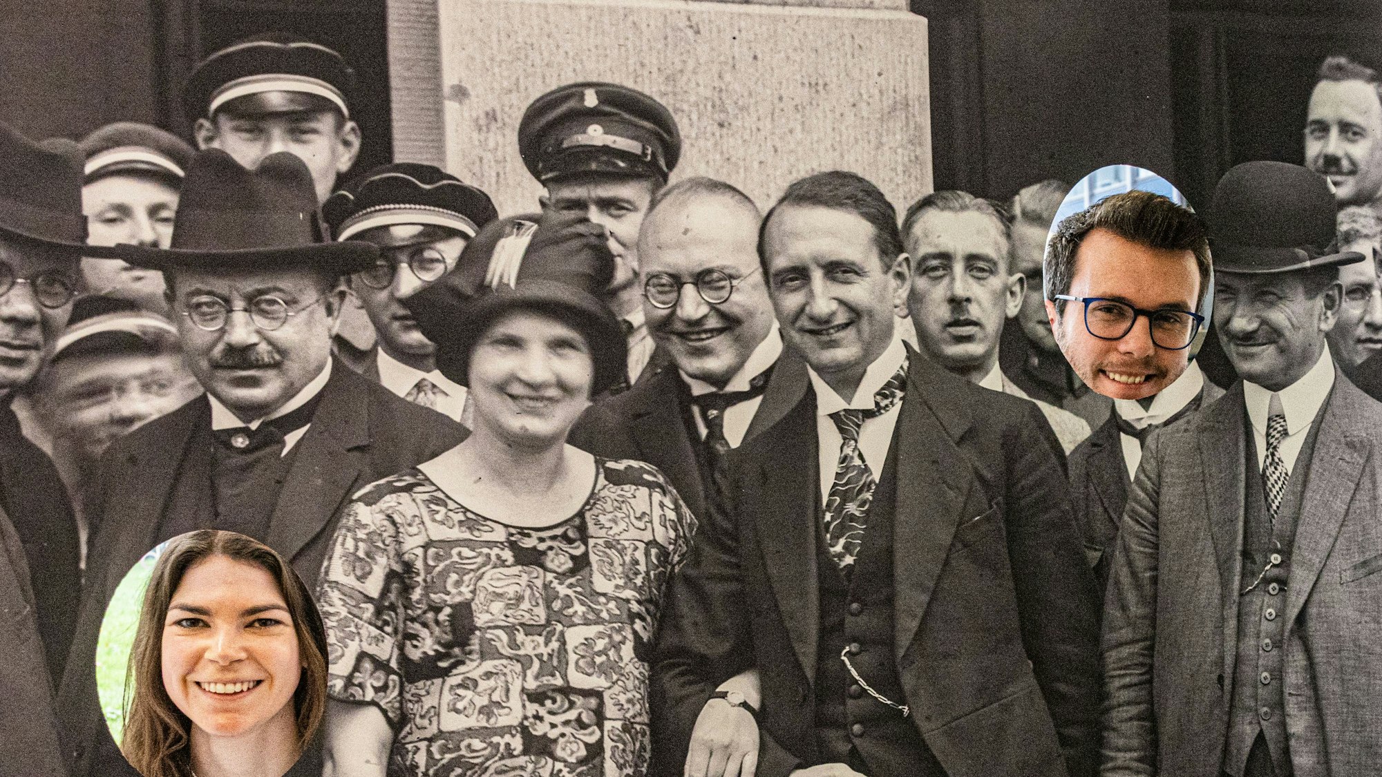 Spaßfaktor: In der Ausstellung kann man sich in ein zeitgenössisches Foto „hineinschmuggeln“.