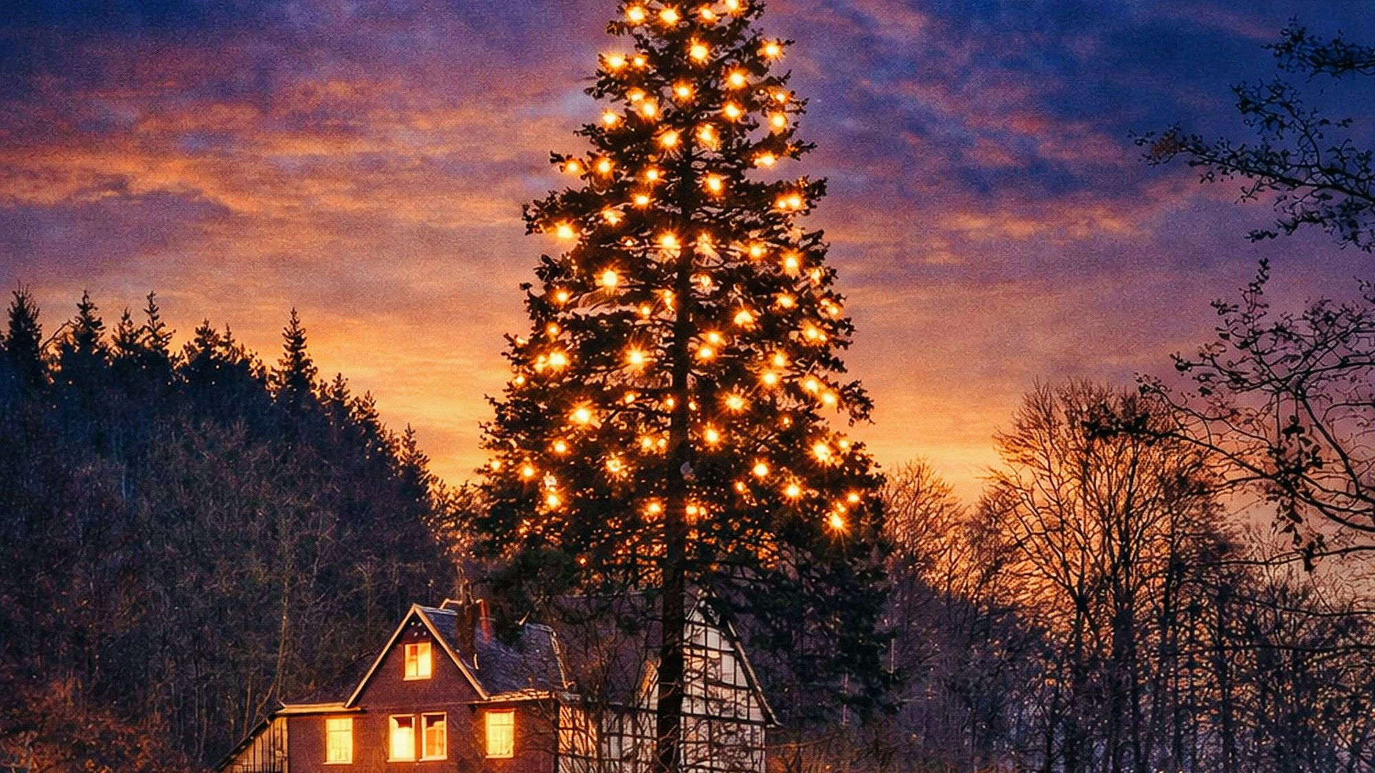 Eine kolorierte Ansicht der alten Aufnahme.