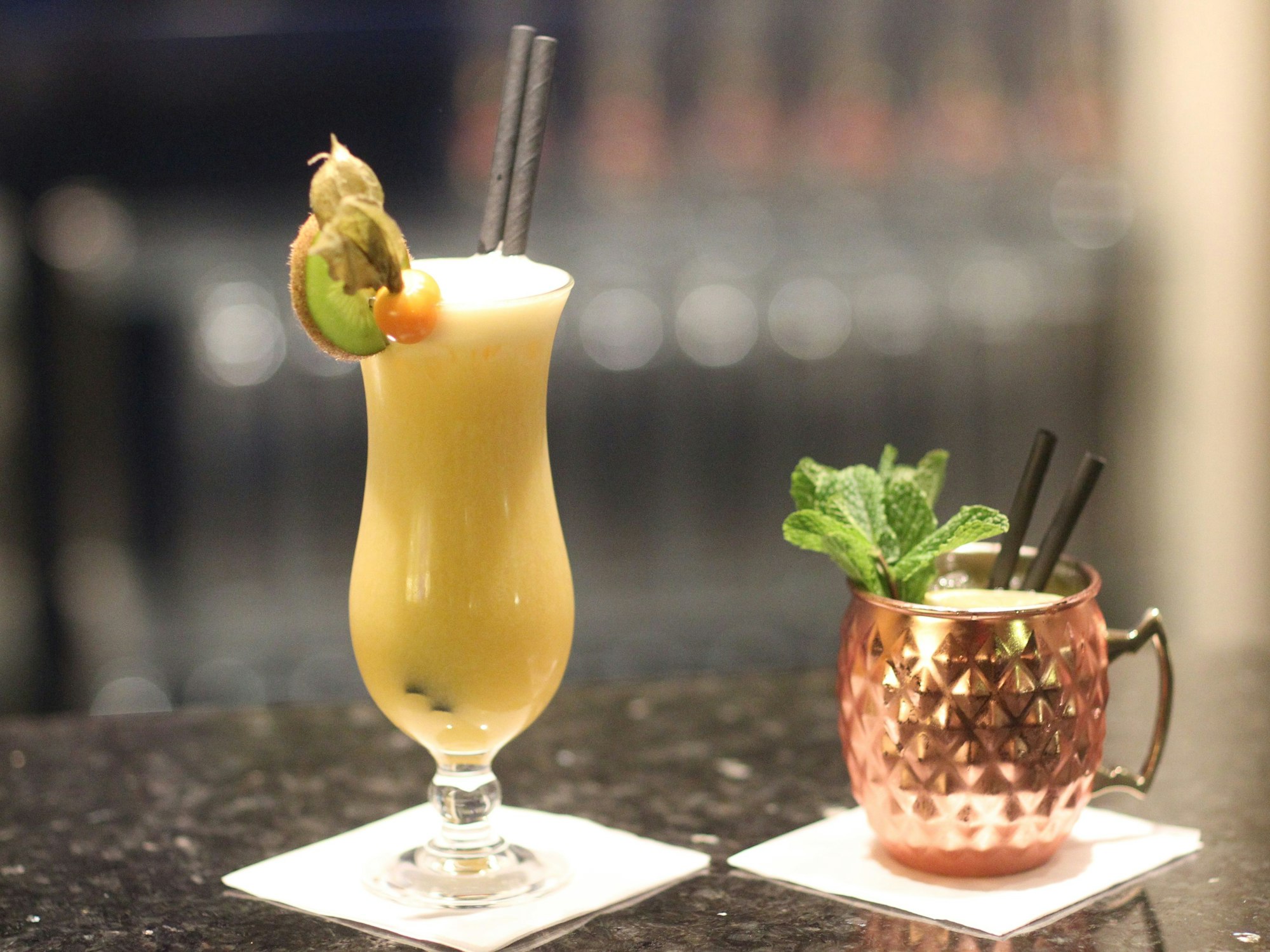 Zwei Cocktails aus dem Kranz-Park-Hotel in Siegburg