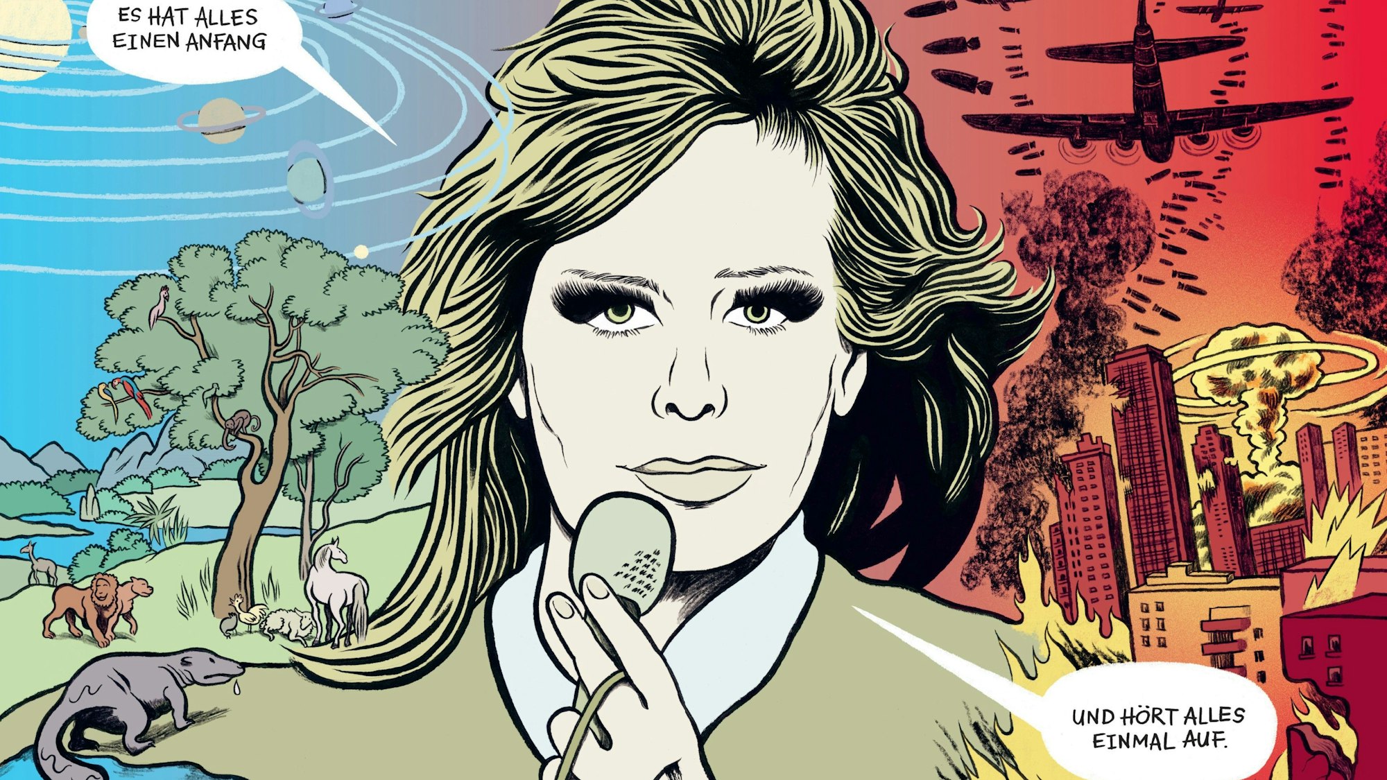 Hildegard Knef in der Graphic Novel „Die Knef“ von Moritz Stetter