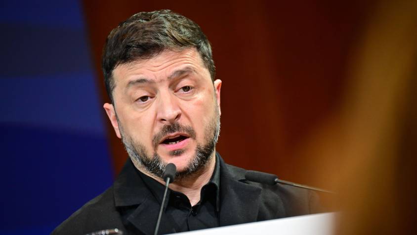 Wolodymyr Selenskyj, ukrainischer Präsident, präsentiert einen Entwurf des 20-Punkte-Friedensplans. (Archivbild)