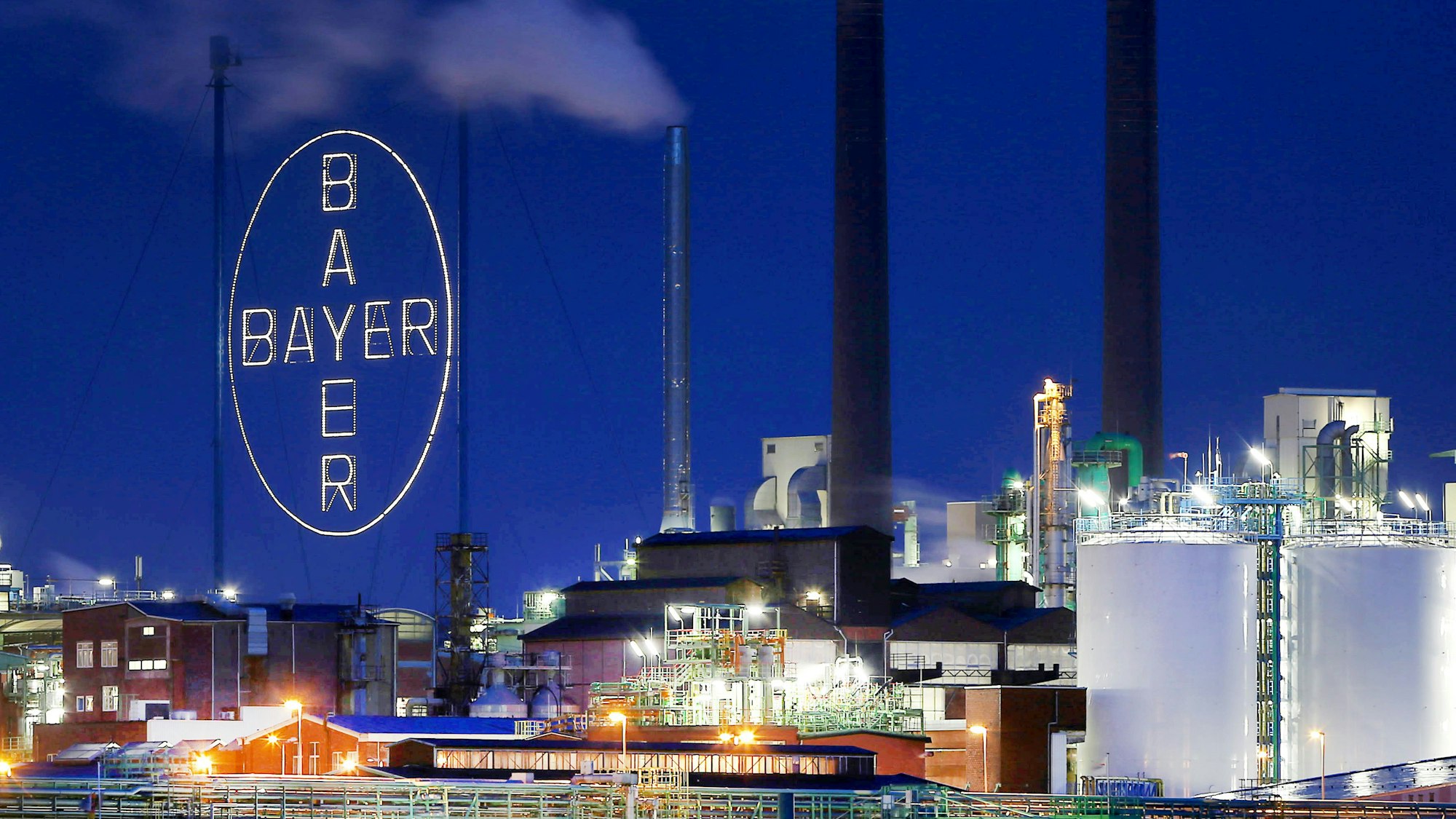 Das Werk der Bayer AG im Chemiepark in Leverkusen.