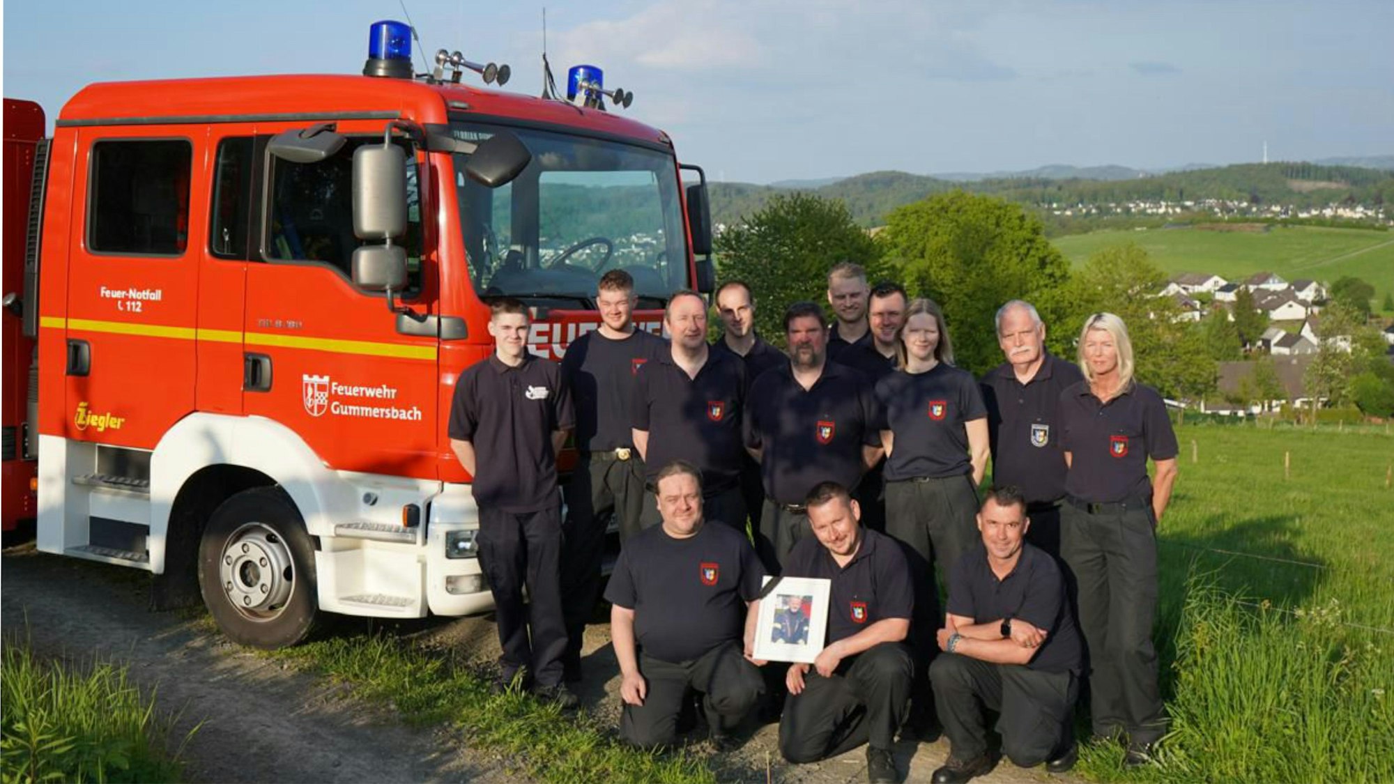 Zu sehen ist ein Gruppenbild der Löschgruppe Gummeroth.