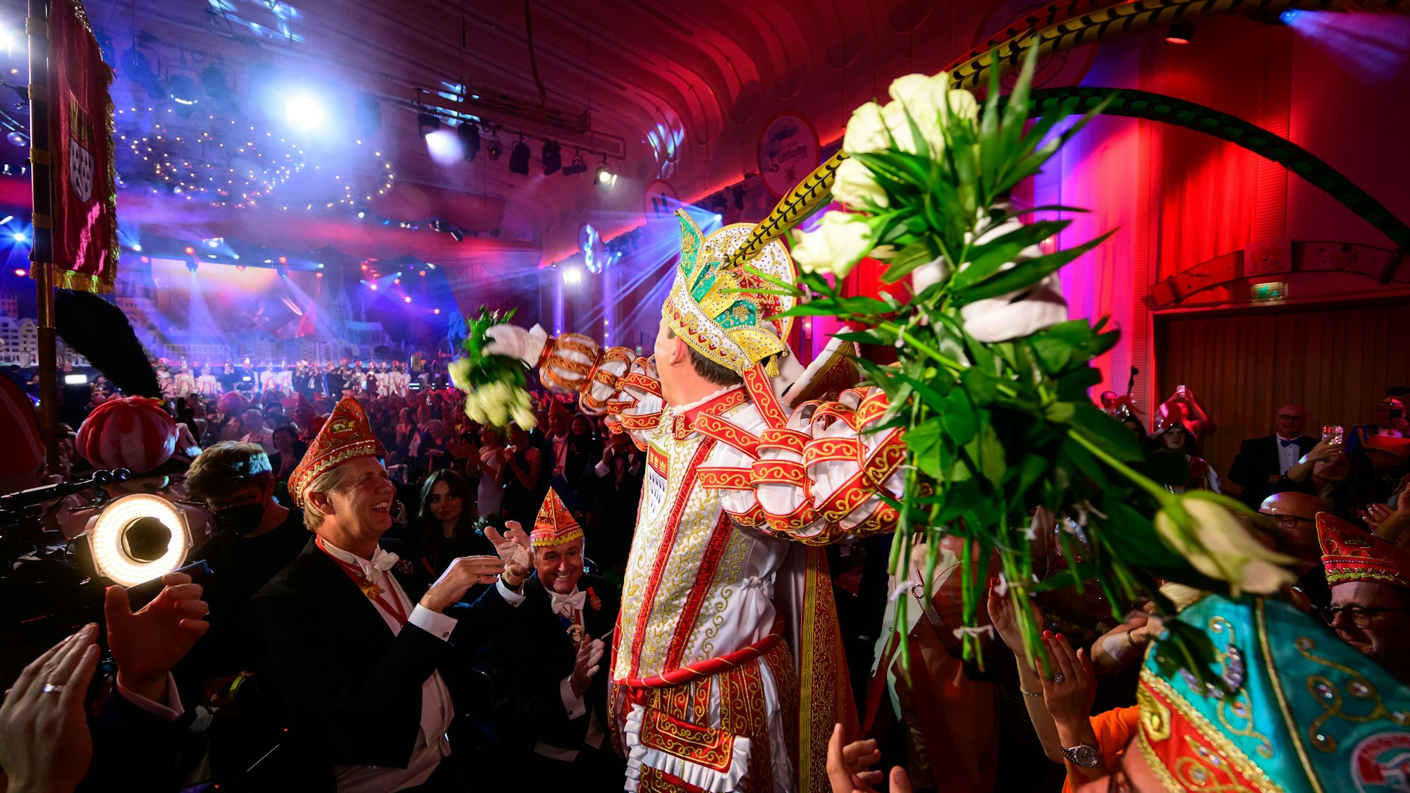 Festlicher Rahmen: Der Gürzenich ist traditionell der Schauplatz der Prinzenproklamation.